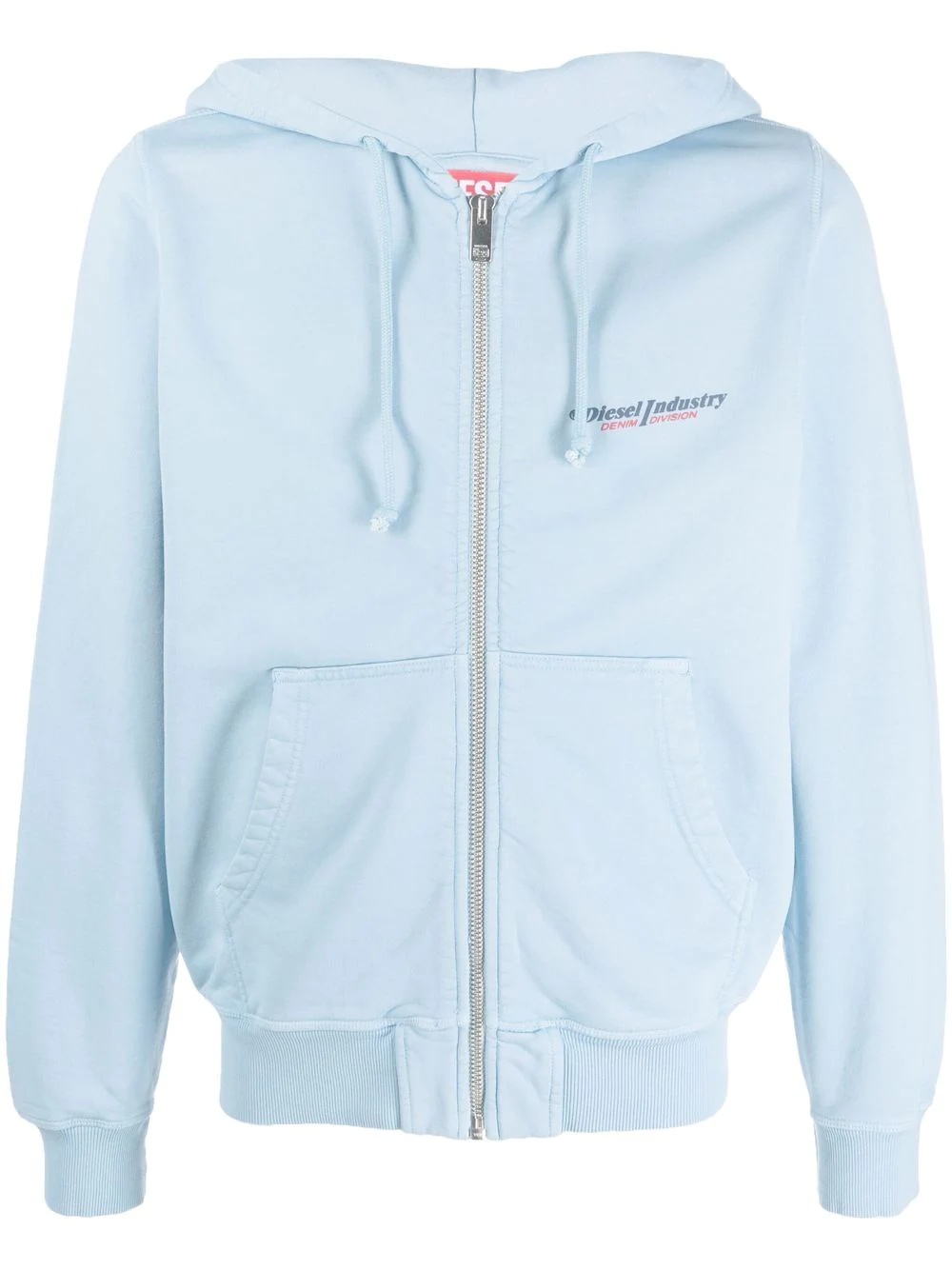 logo-print zip-up hoodie - 1