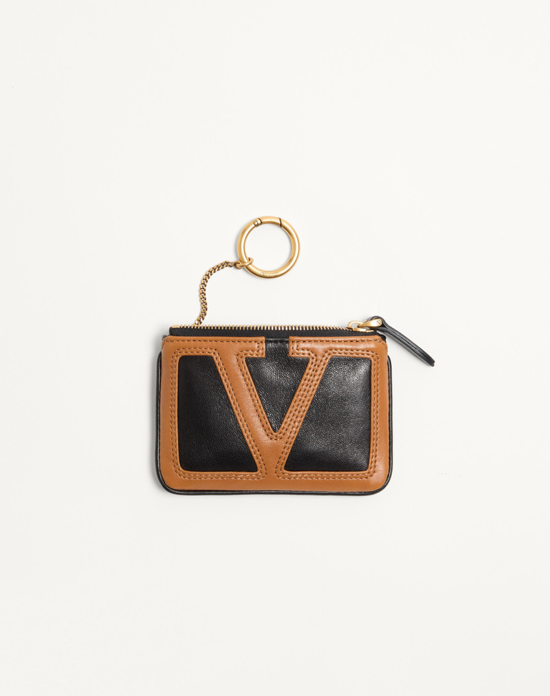VALENTINO GARAVANI VIVA SUPERSTAR NAPPA LEATHER KEY RING 6