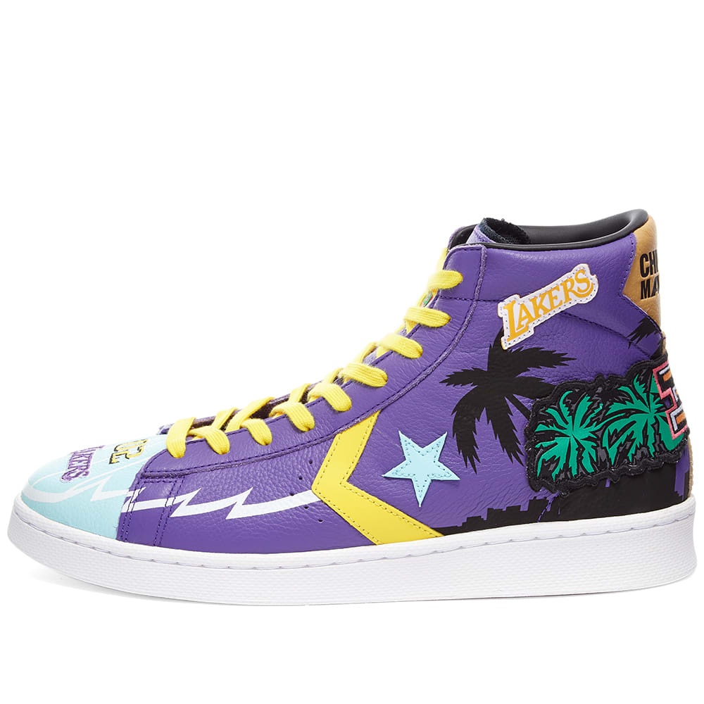 Converse x Chinatown Market Pro Leather Hi Lakers - 2