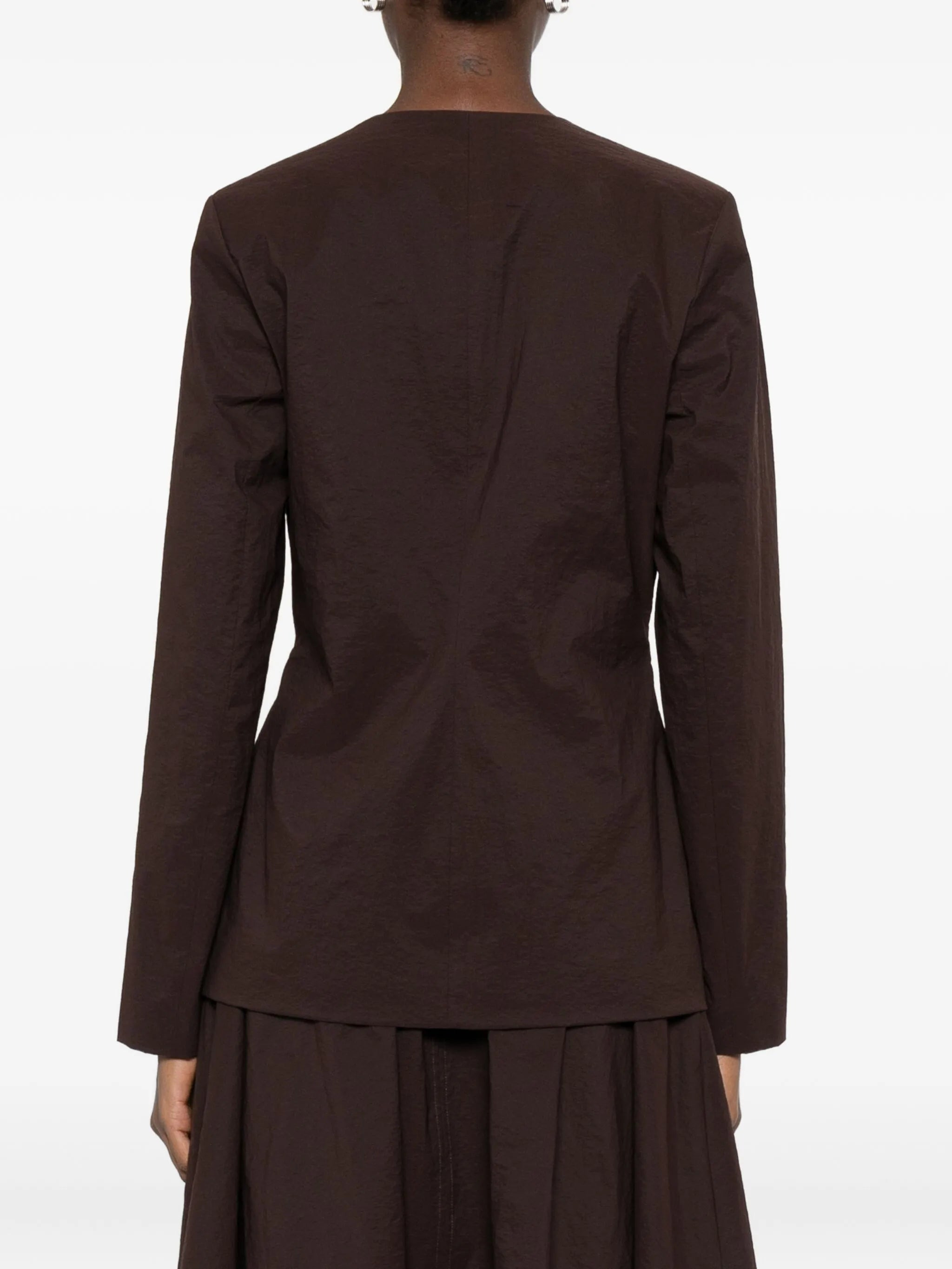 Mark Kenly Domino Tan Textured Single-breasted Jacket - 2