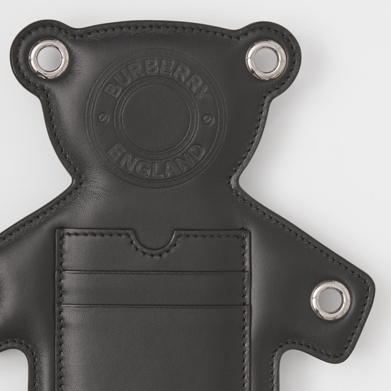 Burberry Bear Motif Lambskin Charm outlook