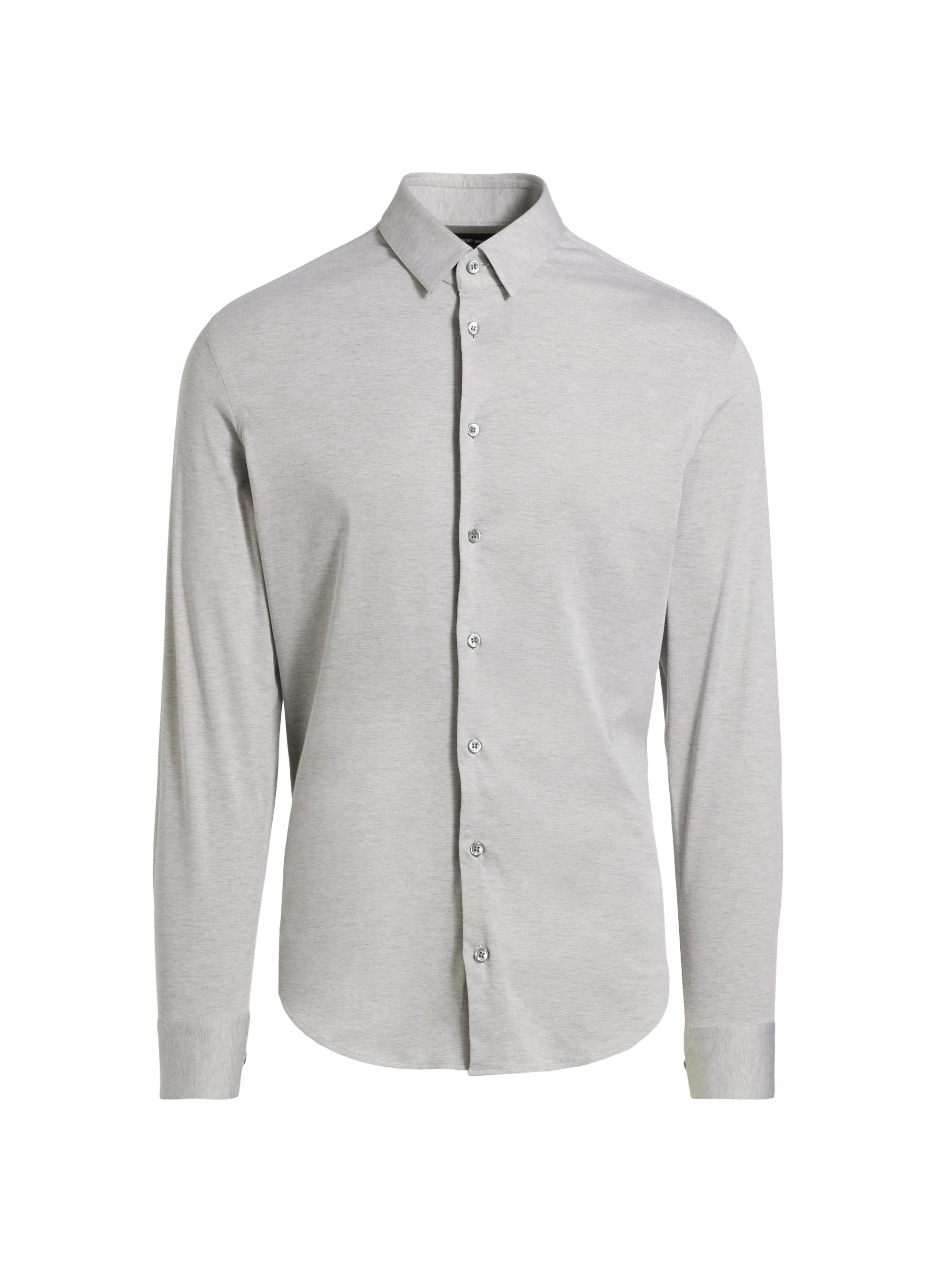 Men's Stretch Slim Button-Up Shirt - Gray - 1