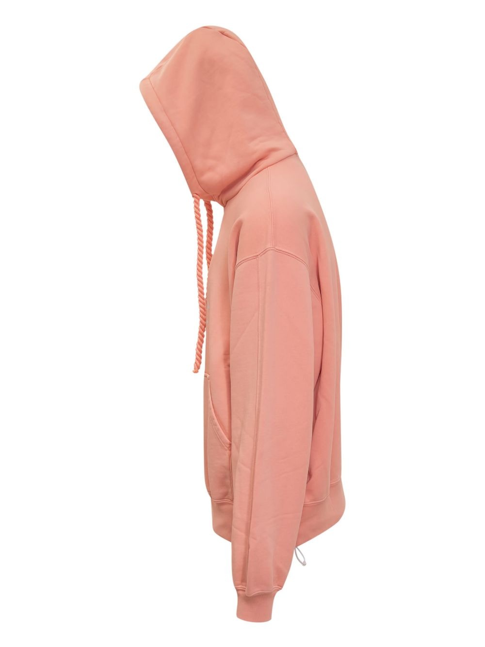 logo-print cotton hoodie - 3