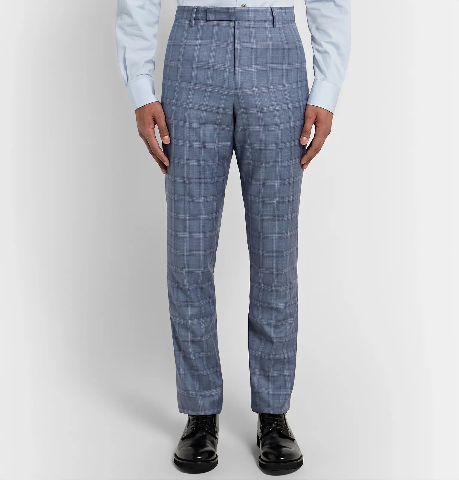 Soho Slim-Fit Prince of Wales Checked Wool Suit Trousers - 4