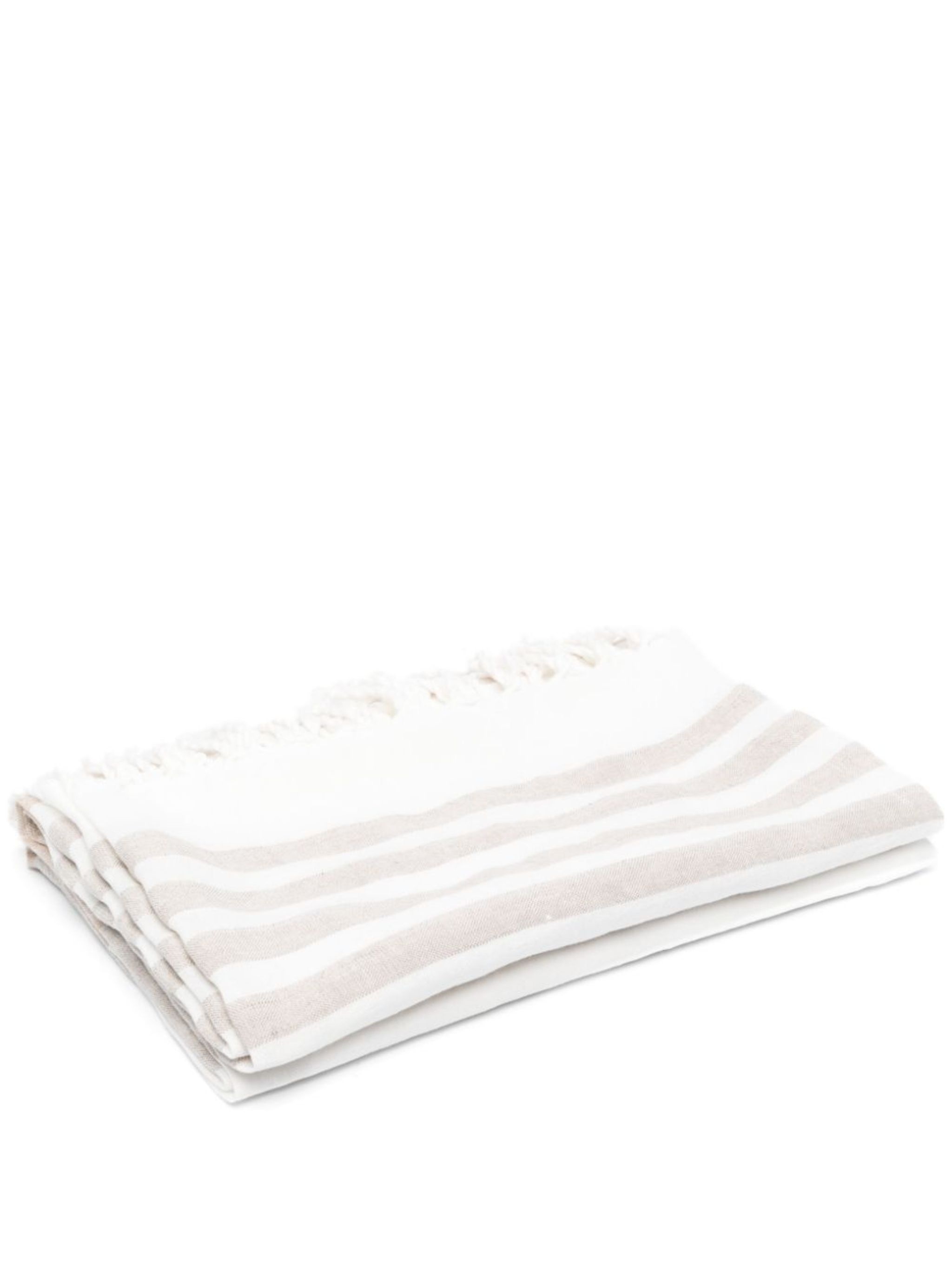 striped linen blanket - 1