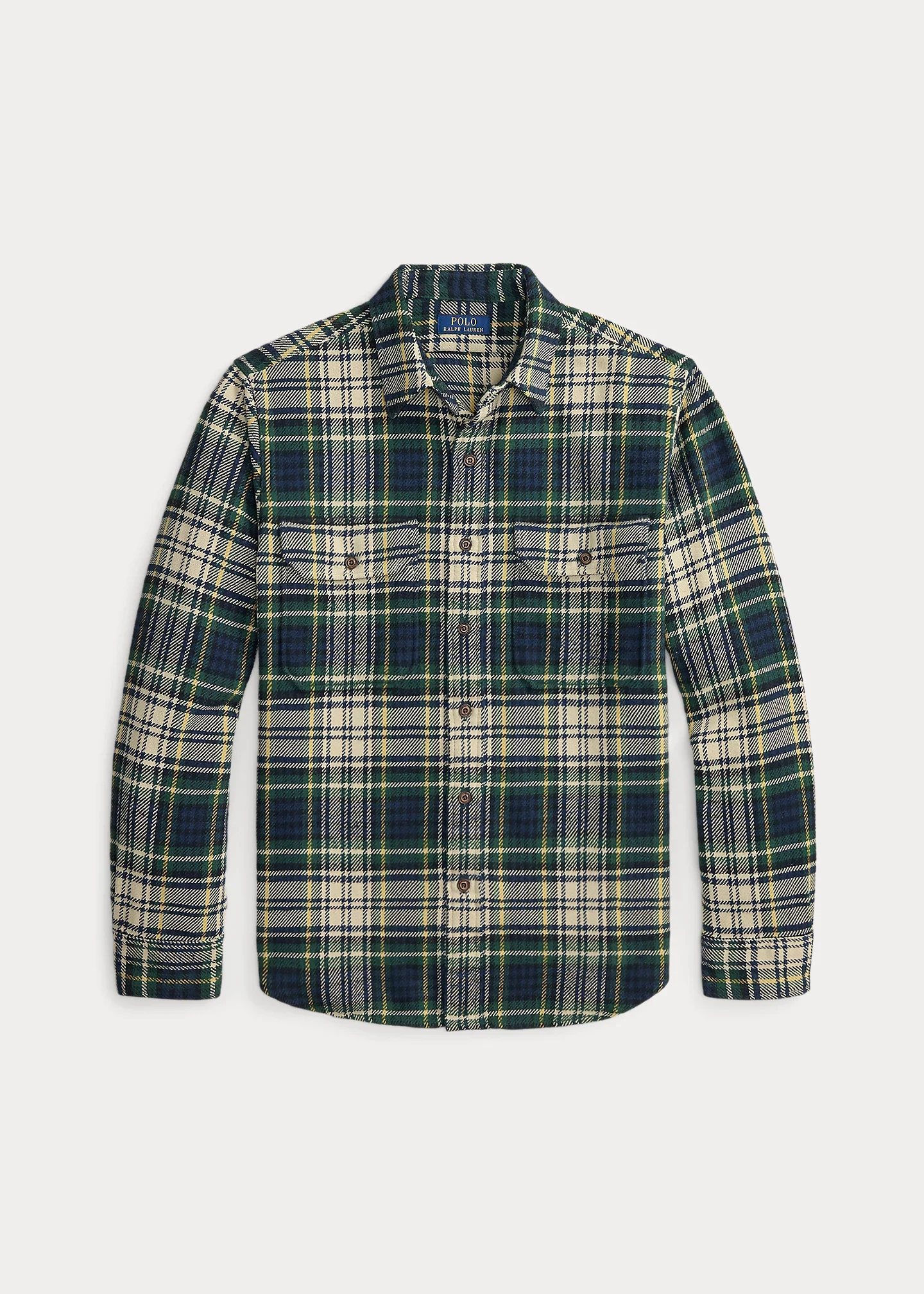 Classic Fit Plaid Flannel Workshirt - 1