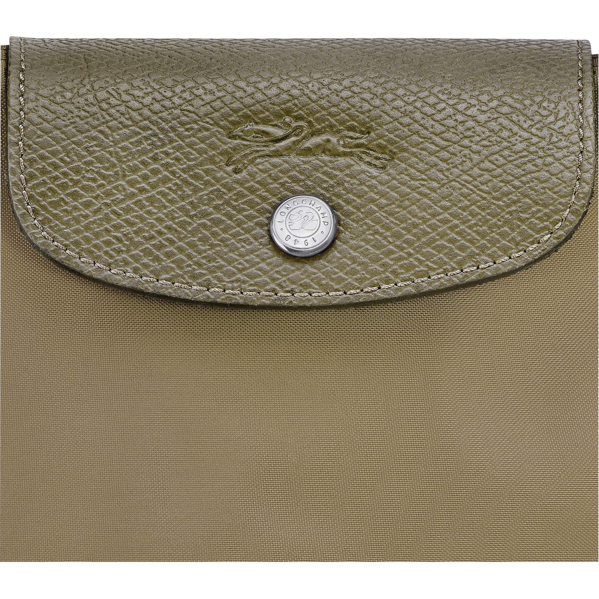 Le Pliage Green M Tote bag Artichoke - Canvas - 6