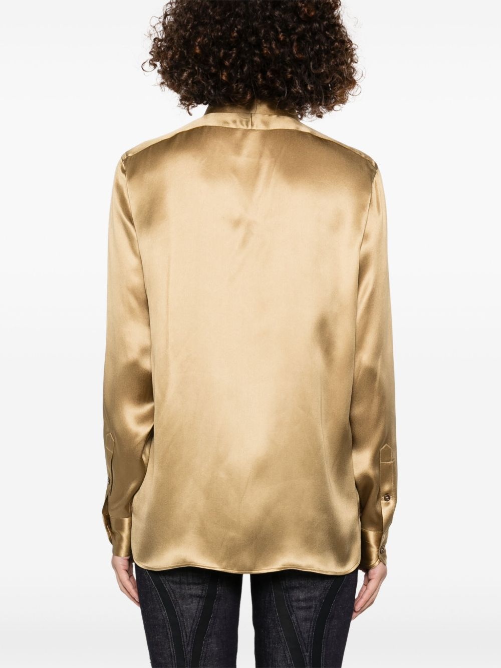 silk blouse - 4