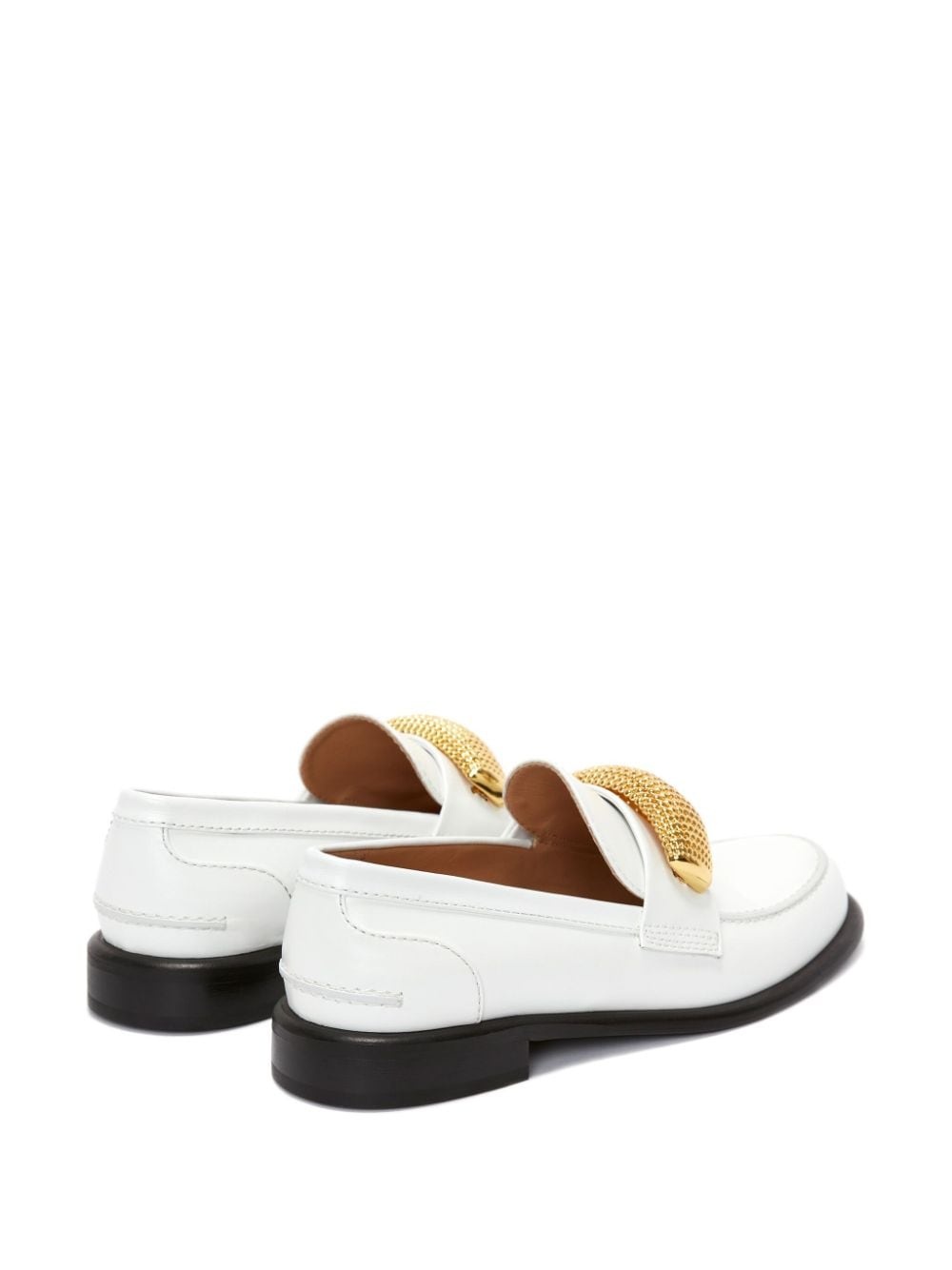 appliquÃ©-detail leather loafers - 3