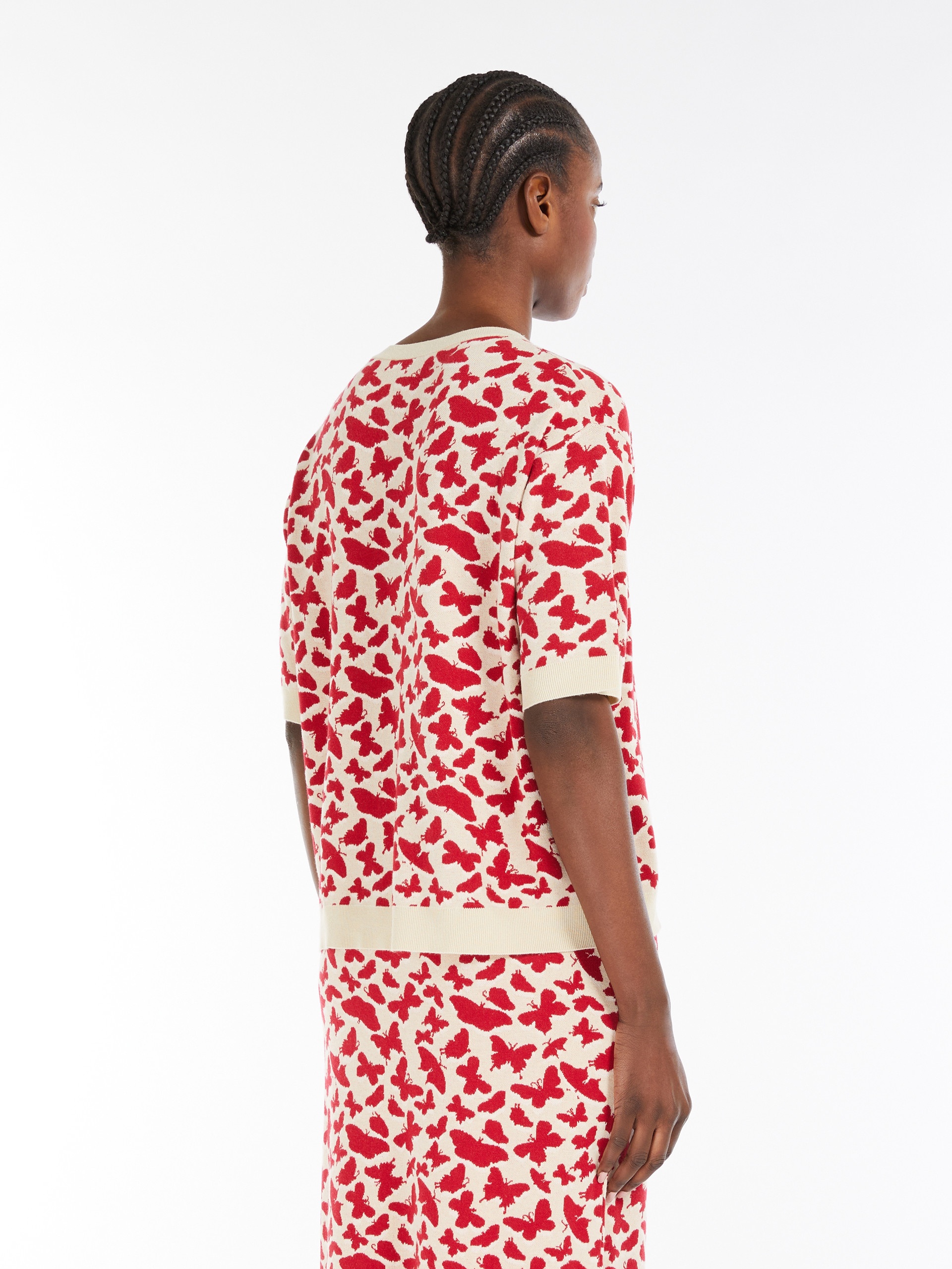 ZUFOLO Jacquard viscose knit T-shirt - 4