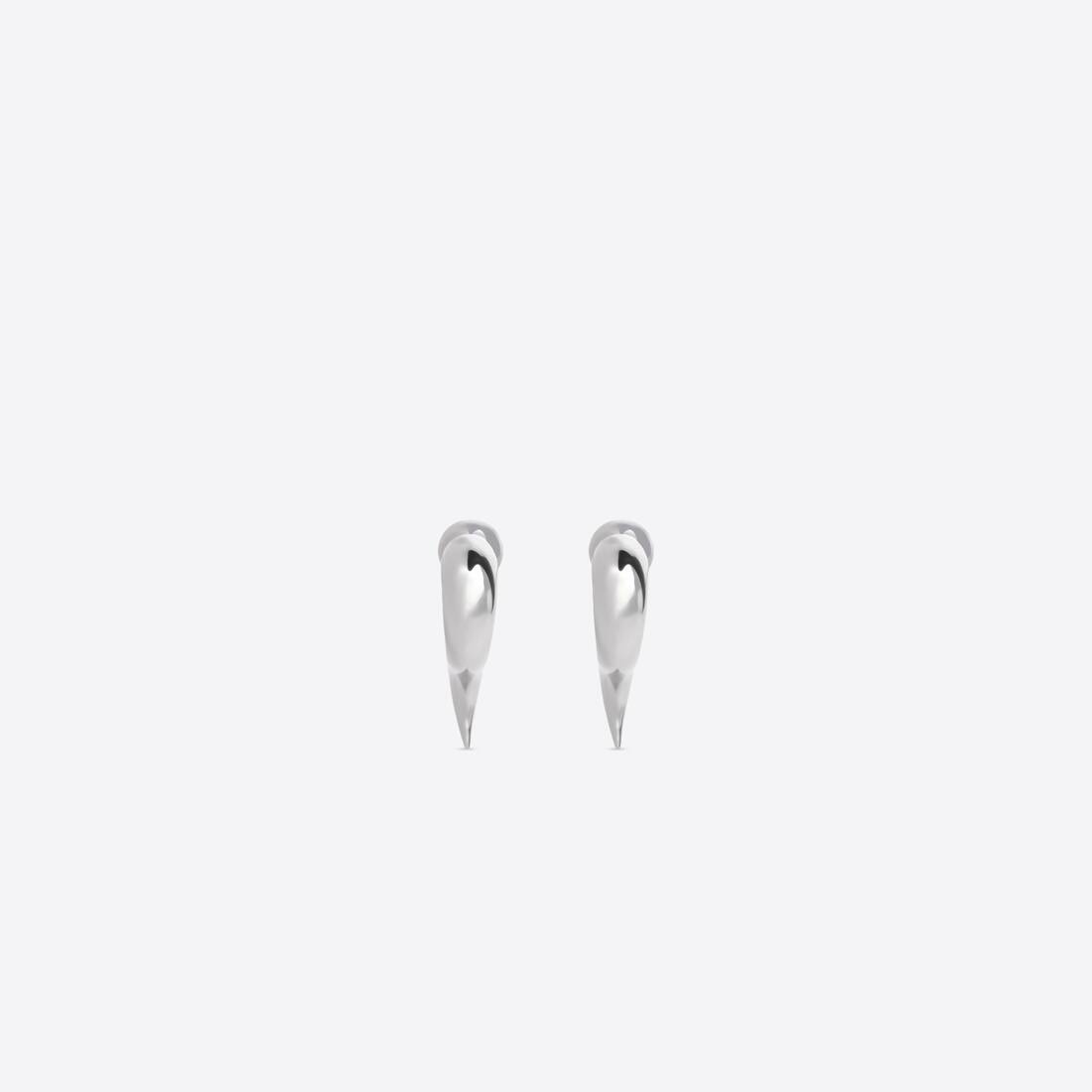 Force Horn Earrings in Silver - 2