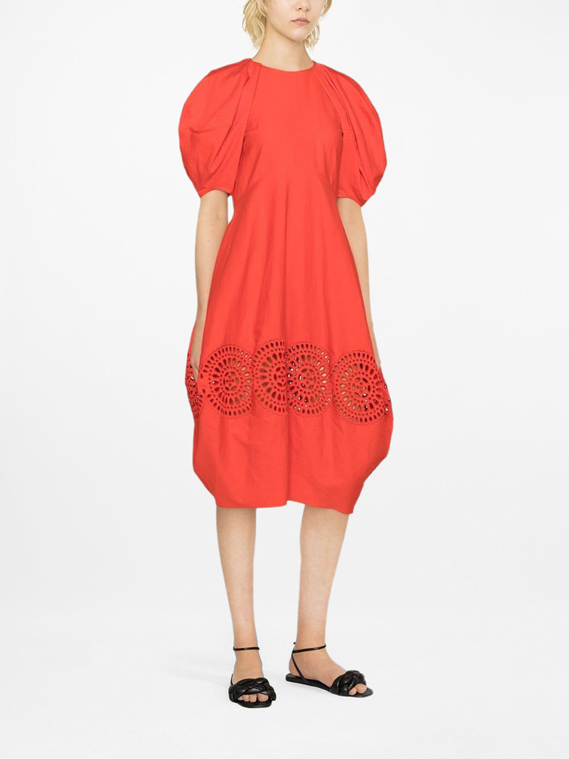 Stella McCartney cut-out puff midi dress outlook