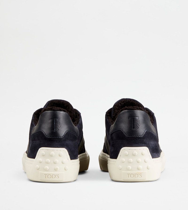 Tod's SNEAKERS IN SUEDE - FURRY LINING - BLUE outlook