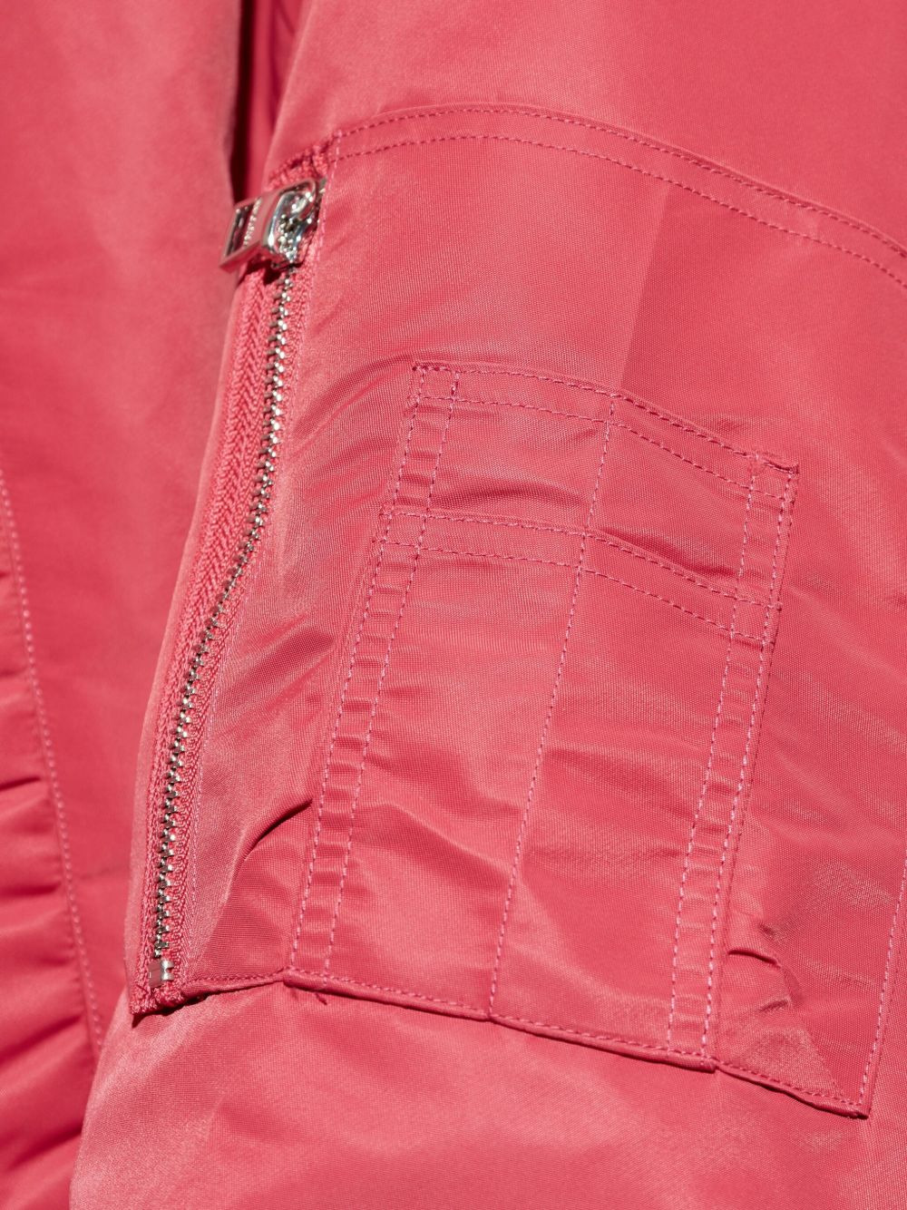 zip-fastening bomber jacket - 5