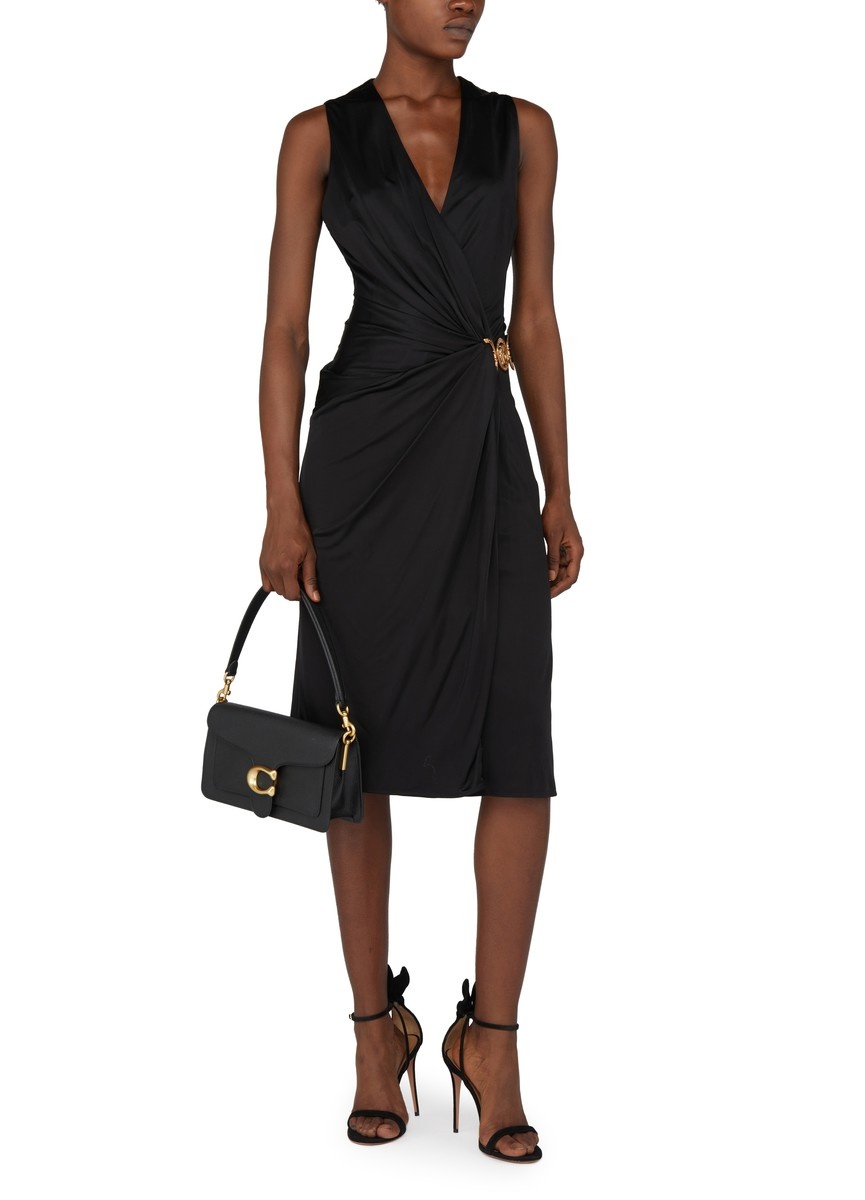 Draped mid-length dress - 6