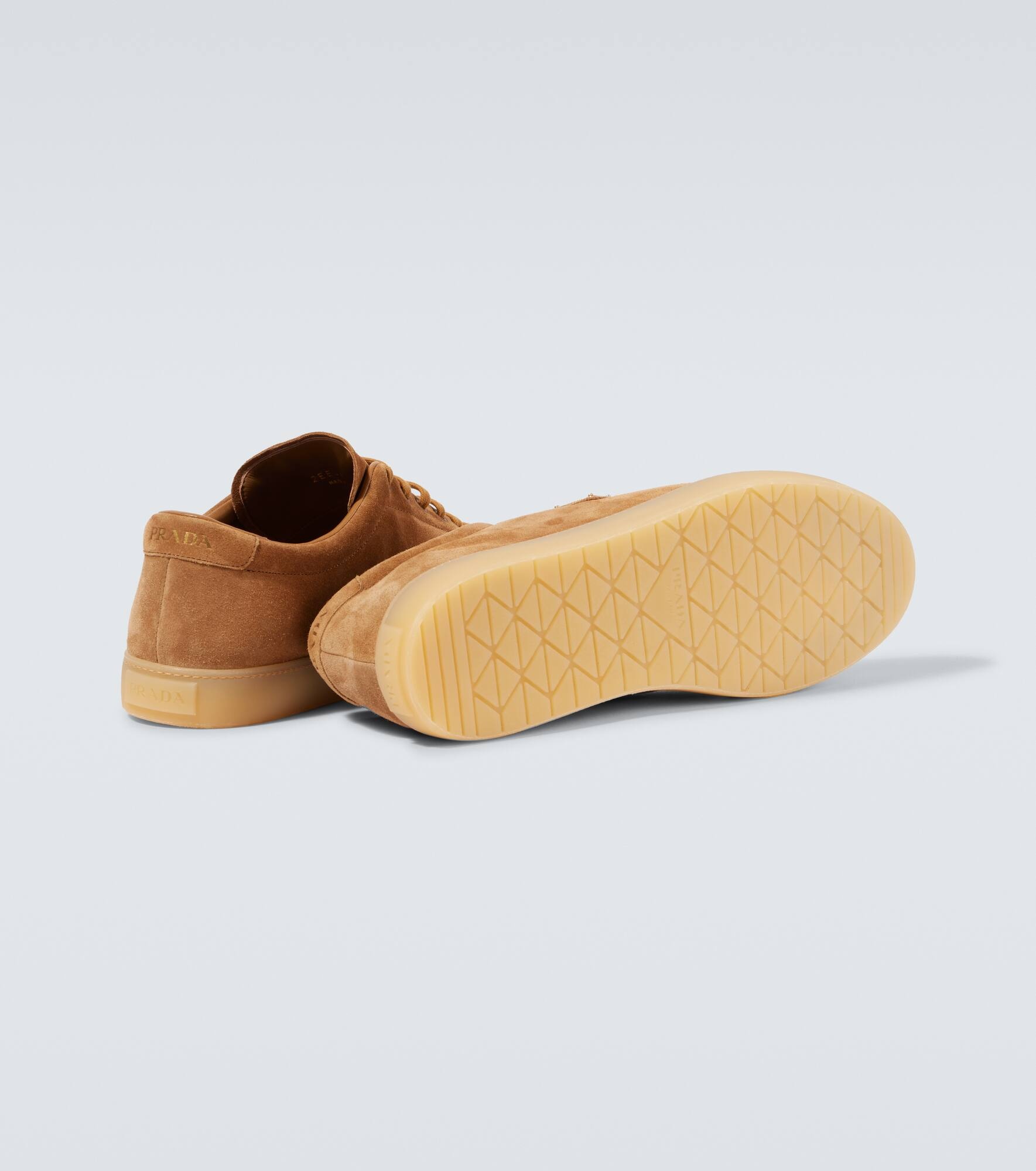 Logo suede sneakers - 7