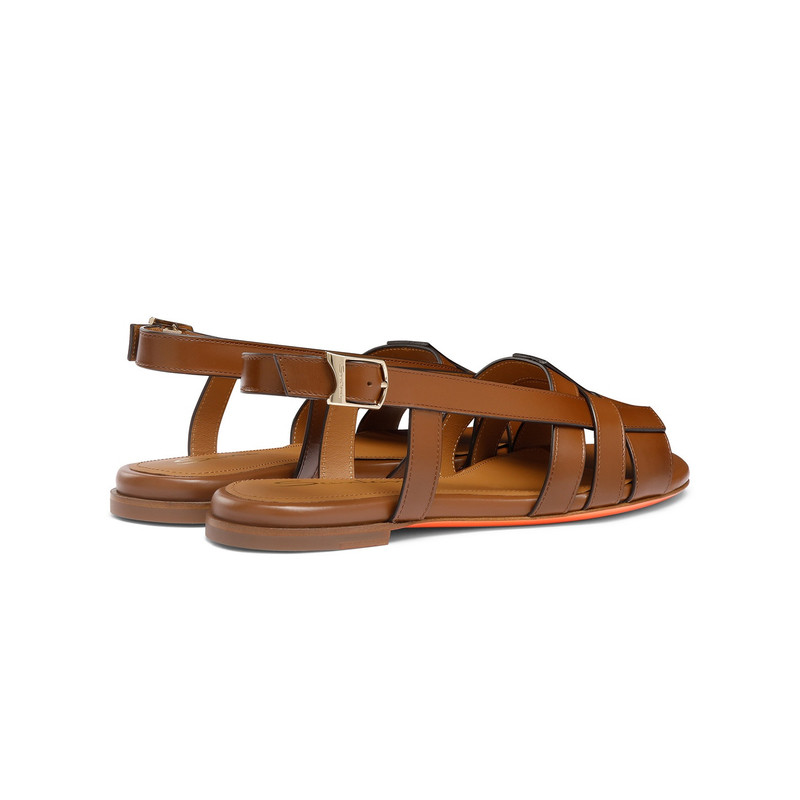 Women's brown leather Beyond sandal 4