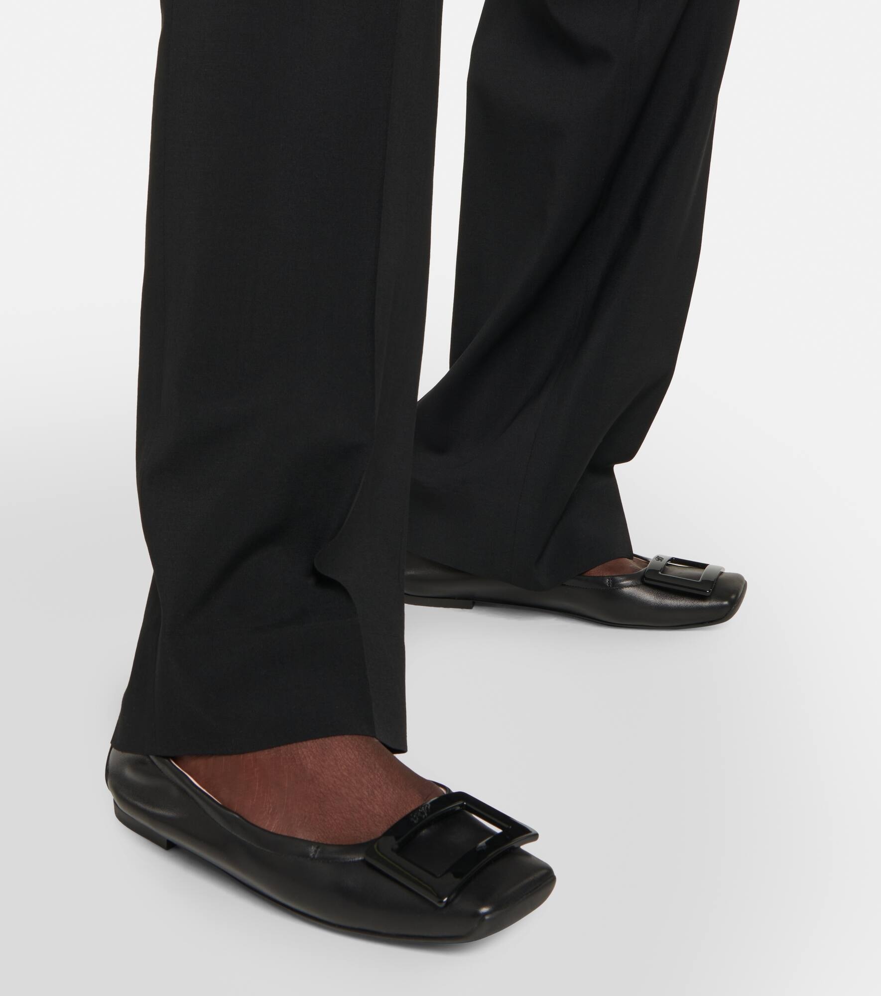 Viv' Pockette leather ballet flats - 4