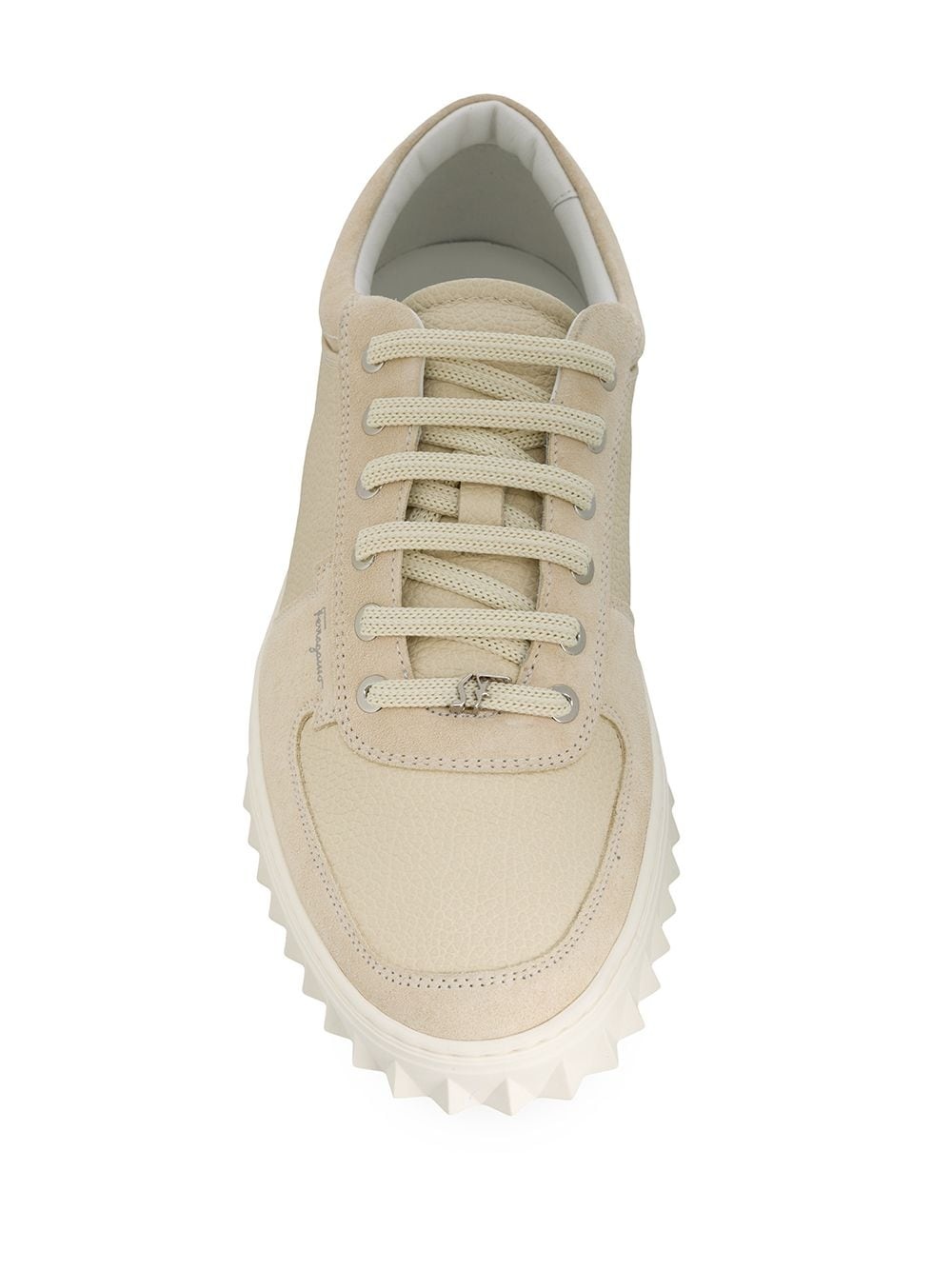 panelled low-top sneakers - 4