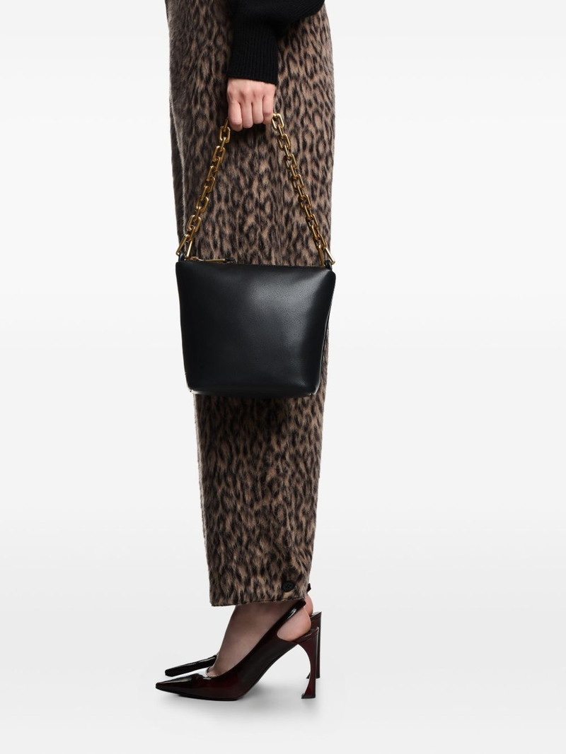 EMPORIO ARMANI chain-link leather shoulder bag outlook
