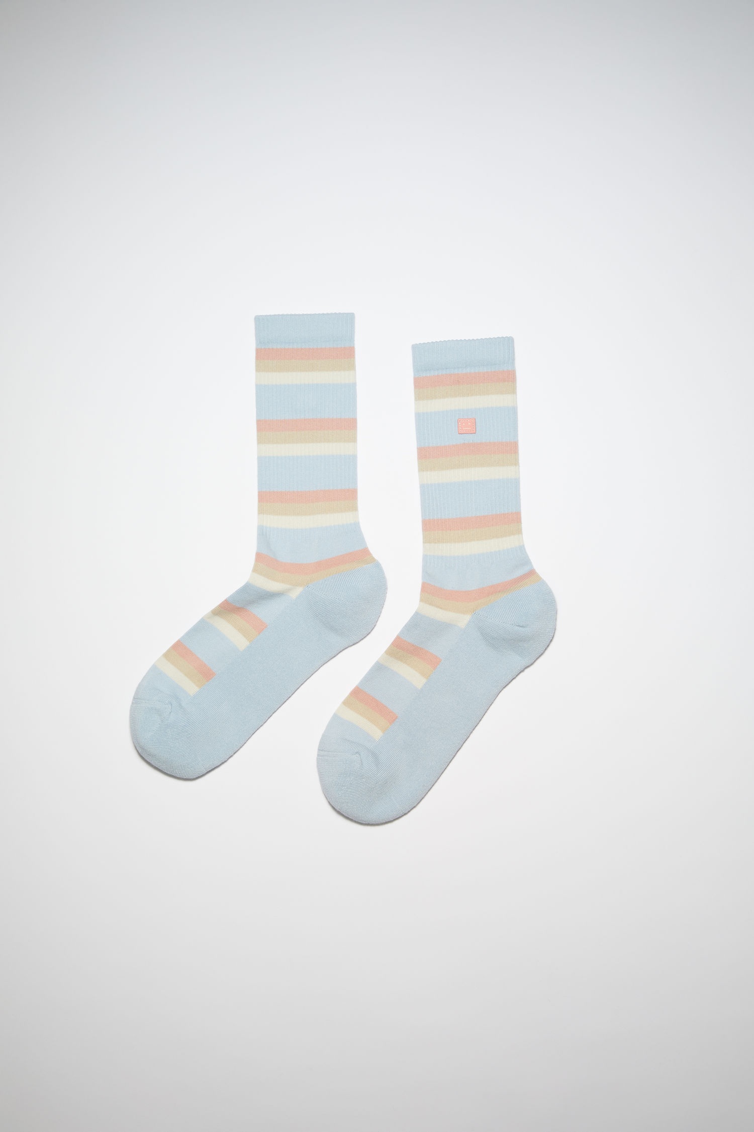 Pastel striped socks - Blue/multi - 1
