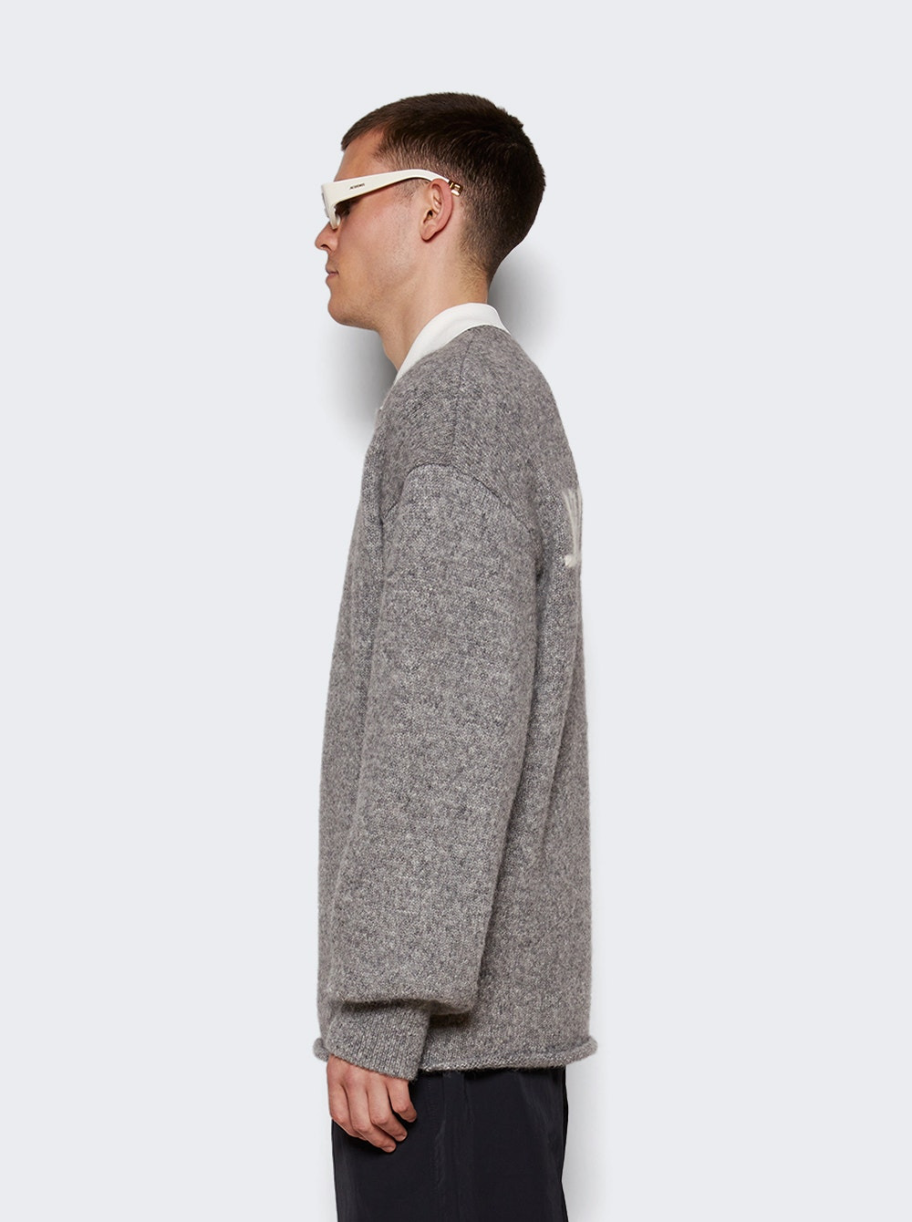 Le Pull Logo Sweater Grey - 4