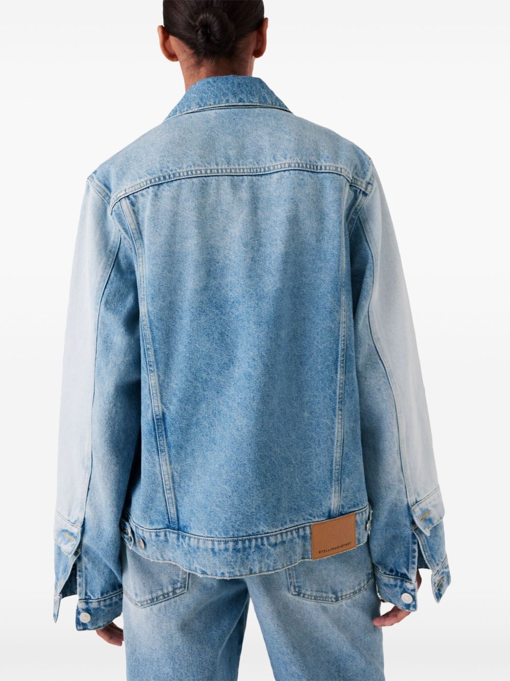 two-tone denim jacket - 5