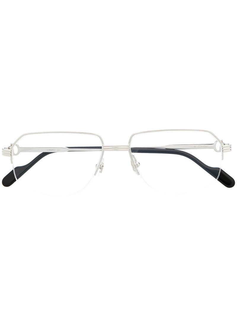 square-frame glasses - 2