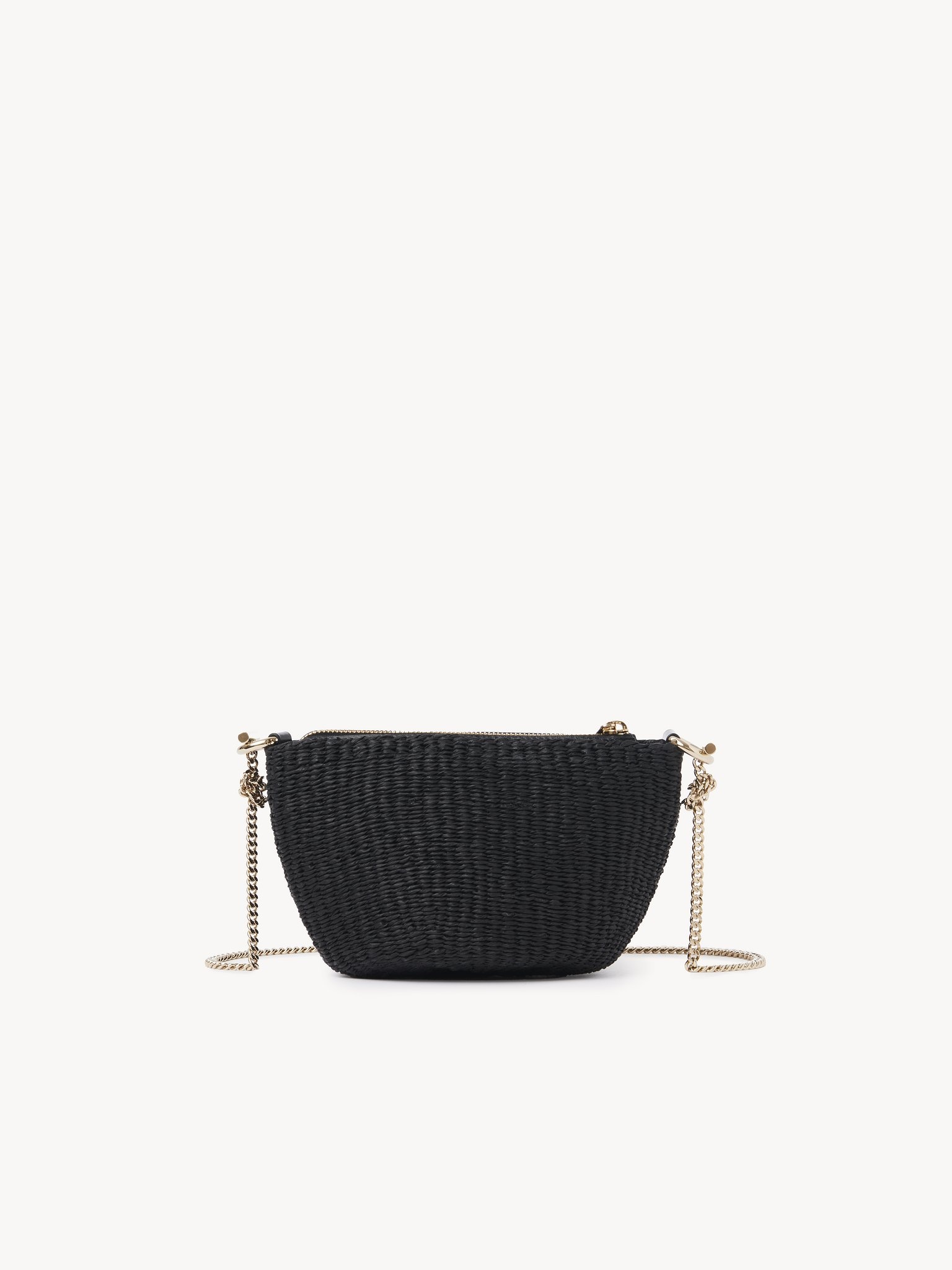 CHLOÉ ZIPPERED MINI BASKET WITH CHAIN - 4