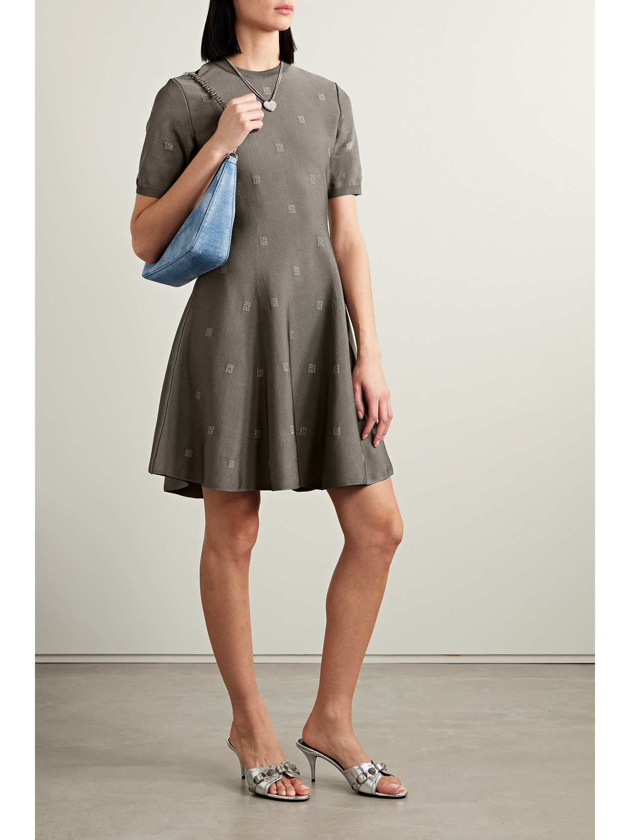 4g Stretch Jacquard-knit Mini Dress - 2