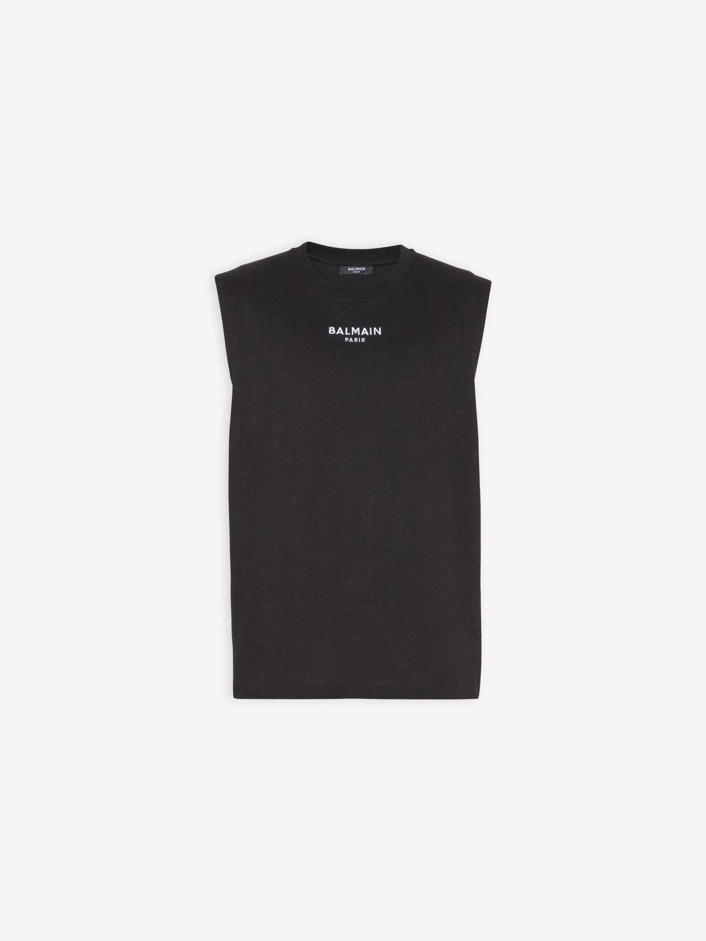 Embroidered Balmain Paris tank top - 1