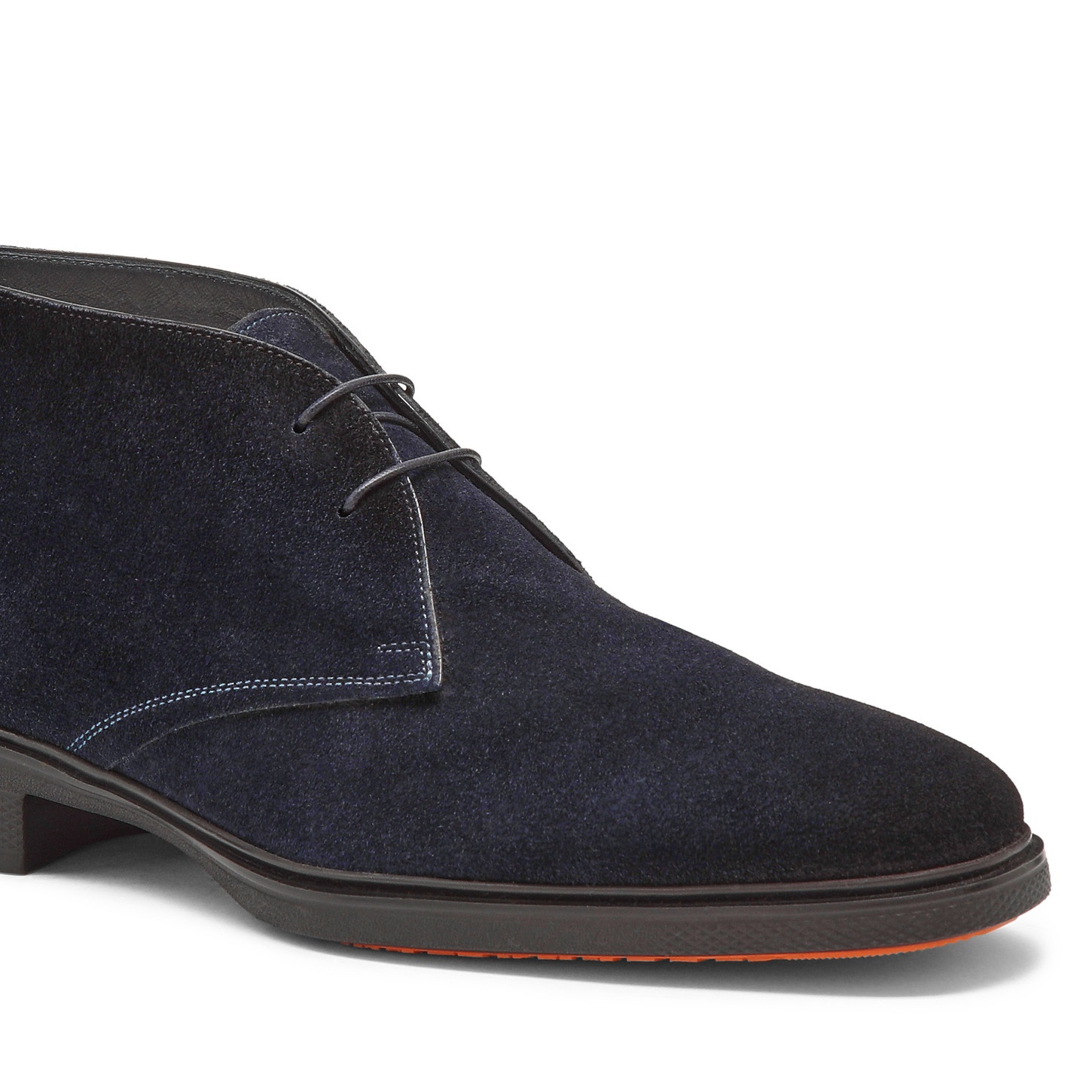 Men's blue suede Easy desert boot - 5