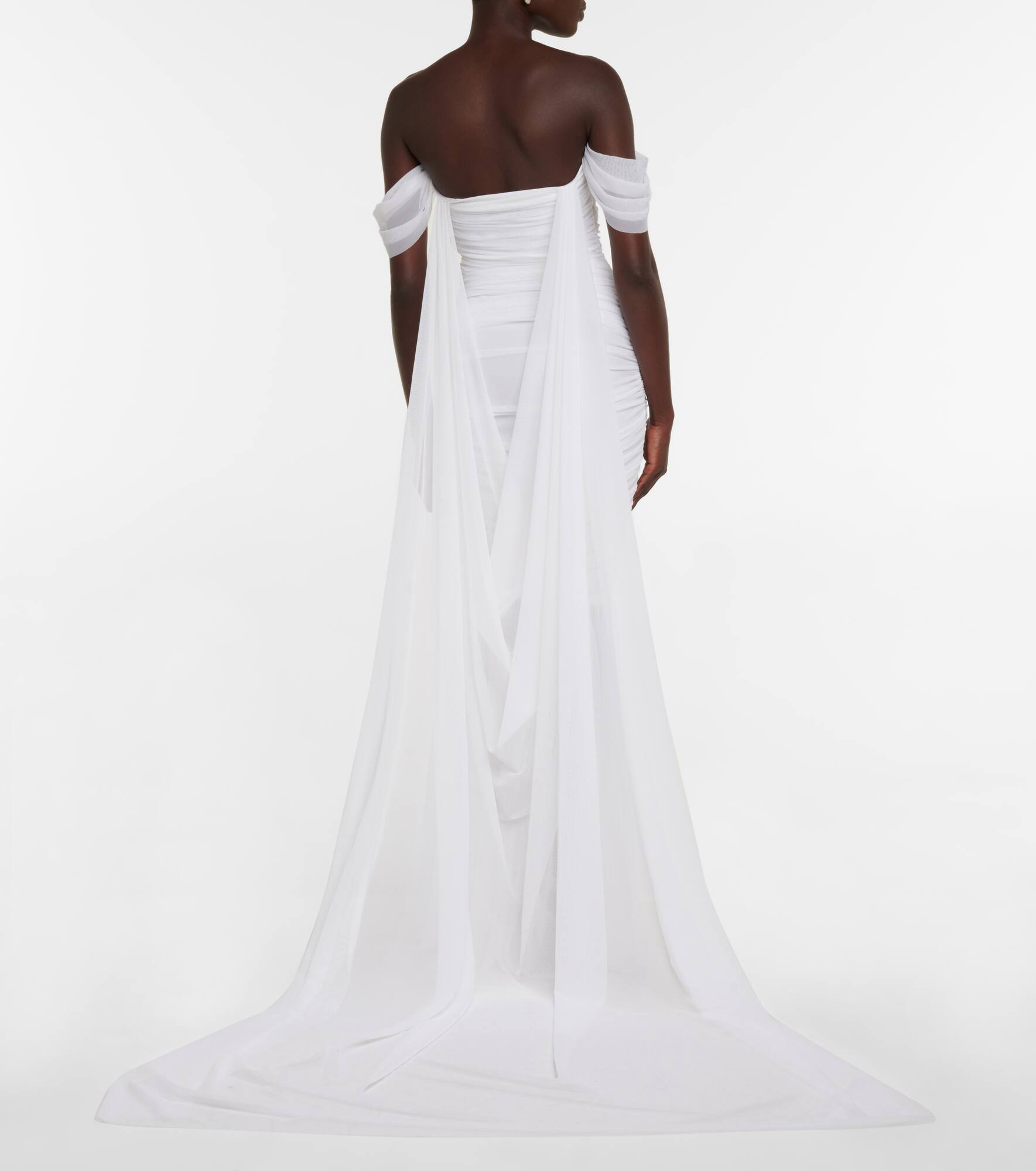 Walter off-shoulder gown - 3