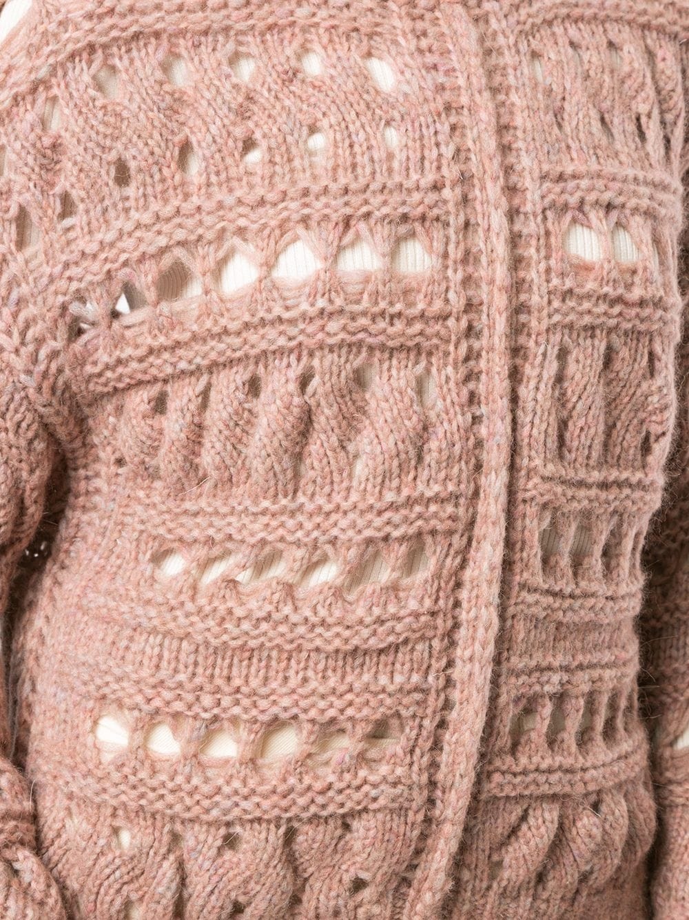 funnel-neck knitted jumper - 5