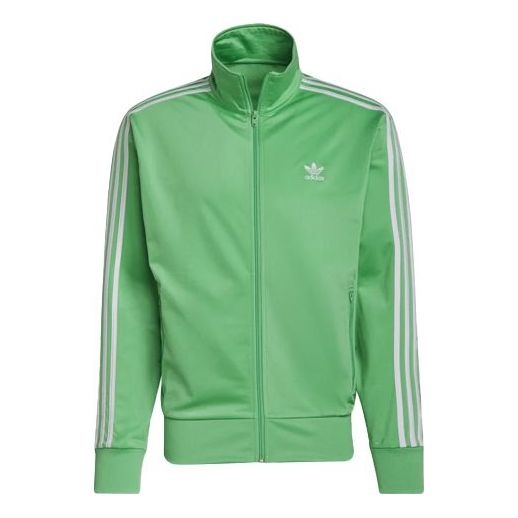 adidas originals Casual Alphabet Printing Stripe Jacket Green H06717 - 1