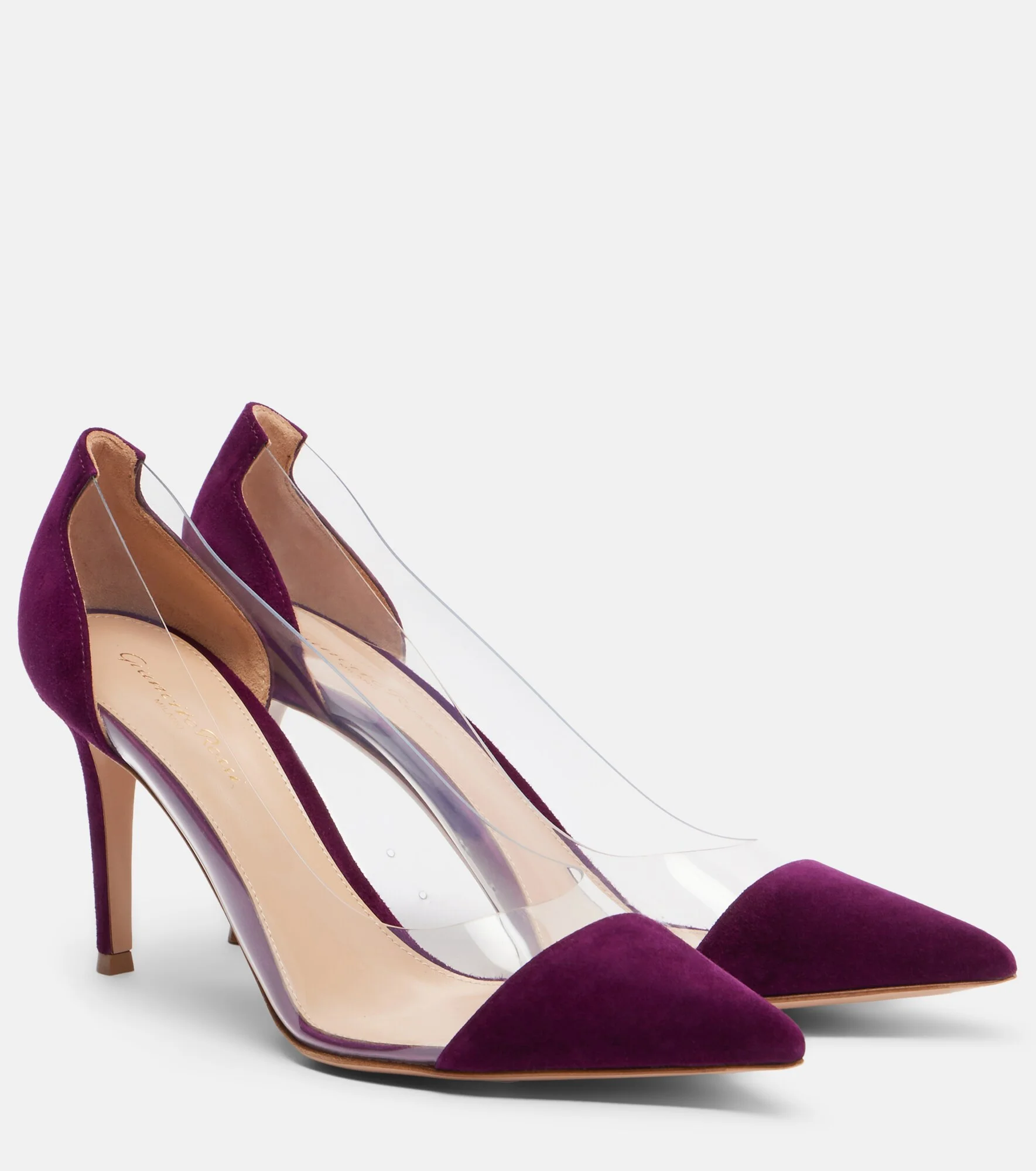 Plexi suede and TPU pumps - 1