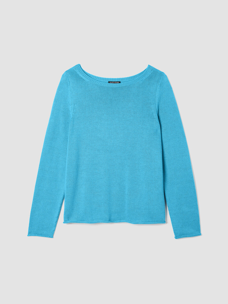 Peruvian Cotton Blend Bateau Neck Top 1