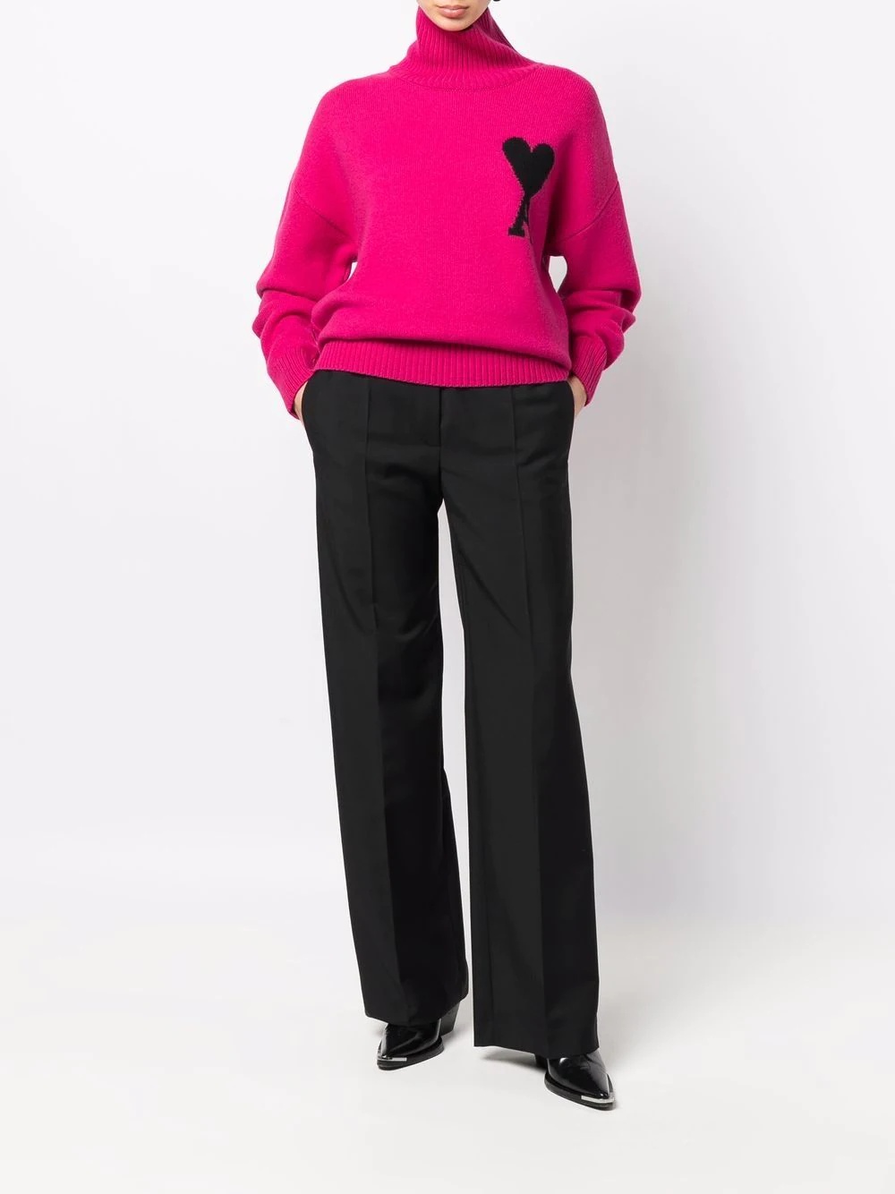 Ami de Coeur roll-neck jumper - 2