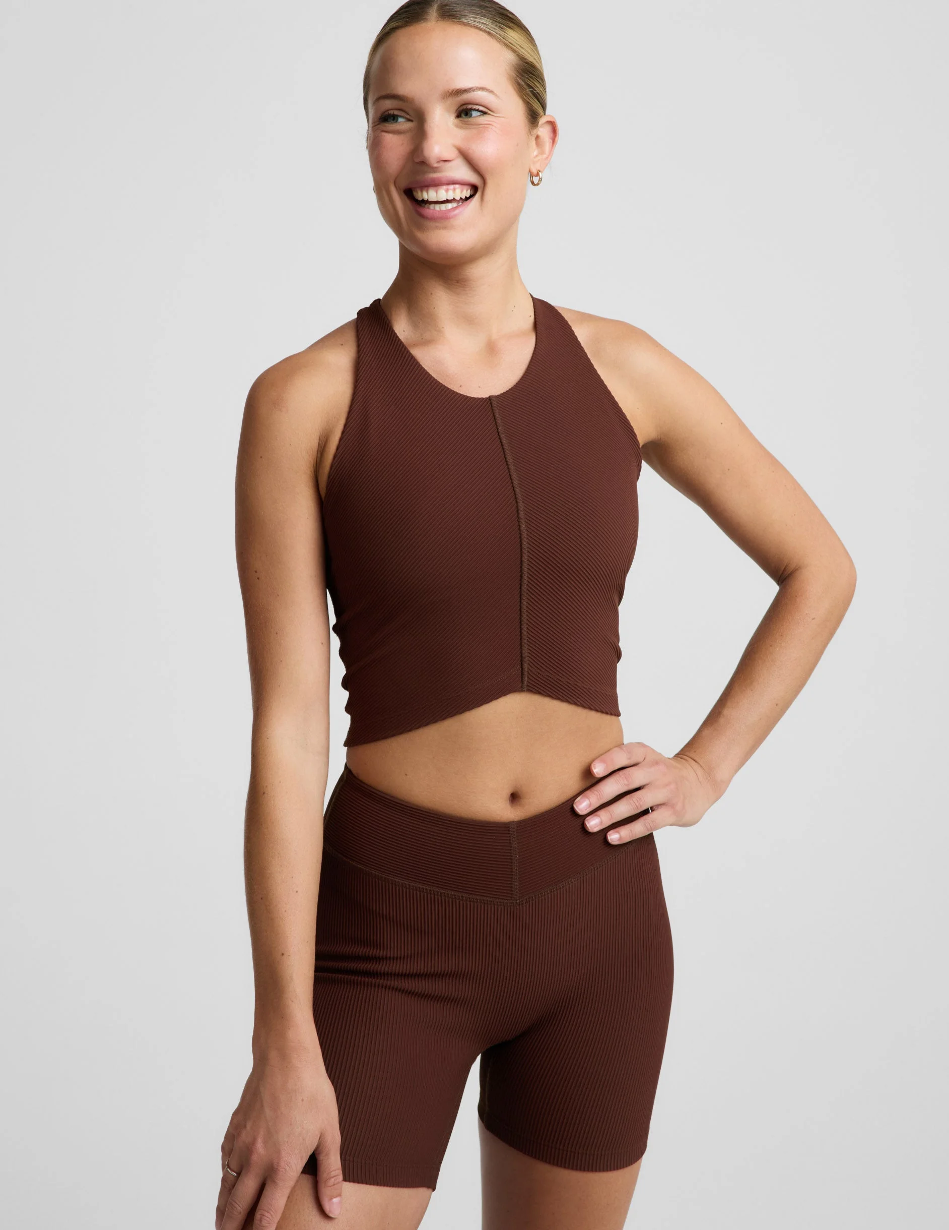 Impulse Ribbed High Neck Tank - 1