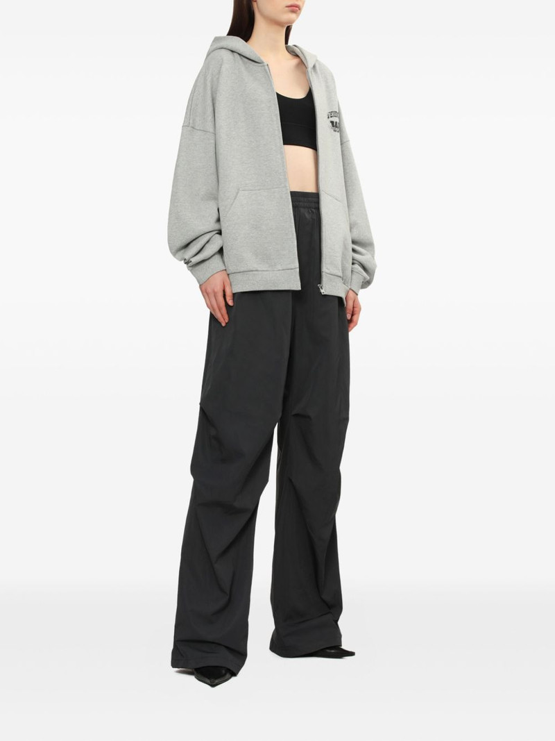 We11done zip-up logo hoodie outlook