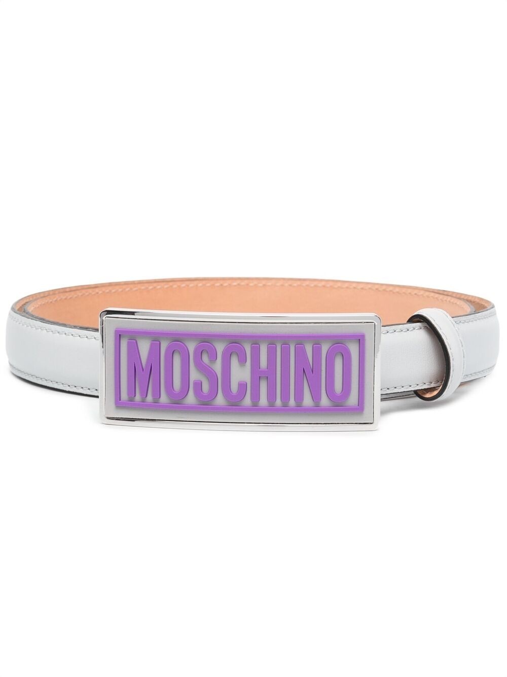 enamelled buckle belt - 1