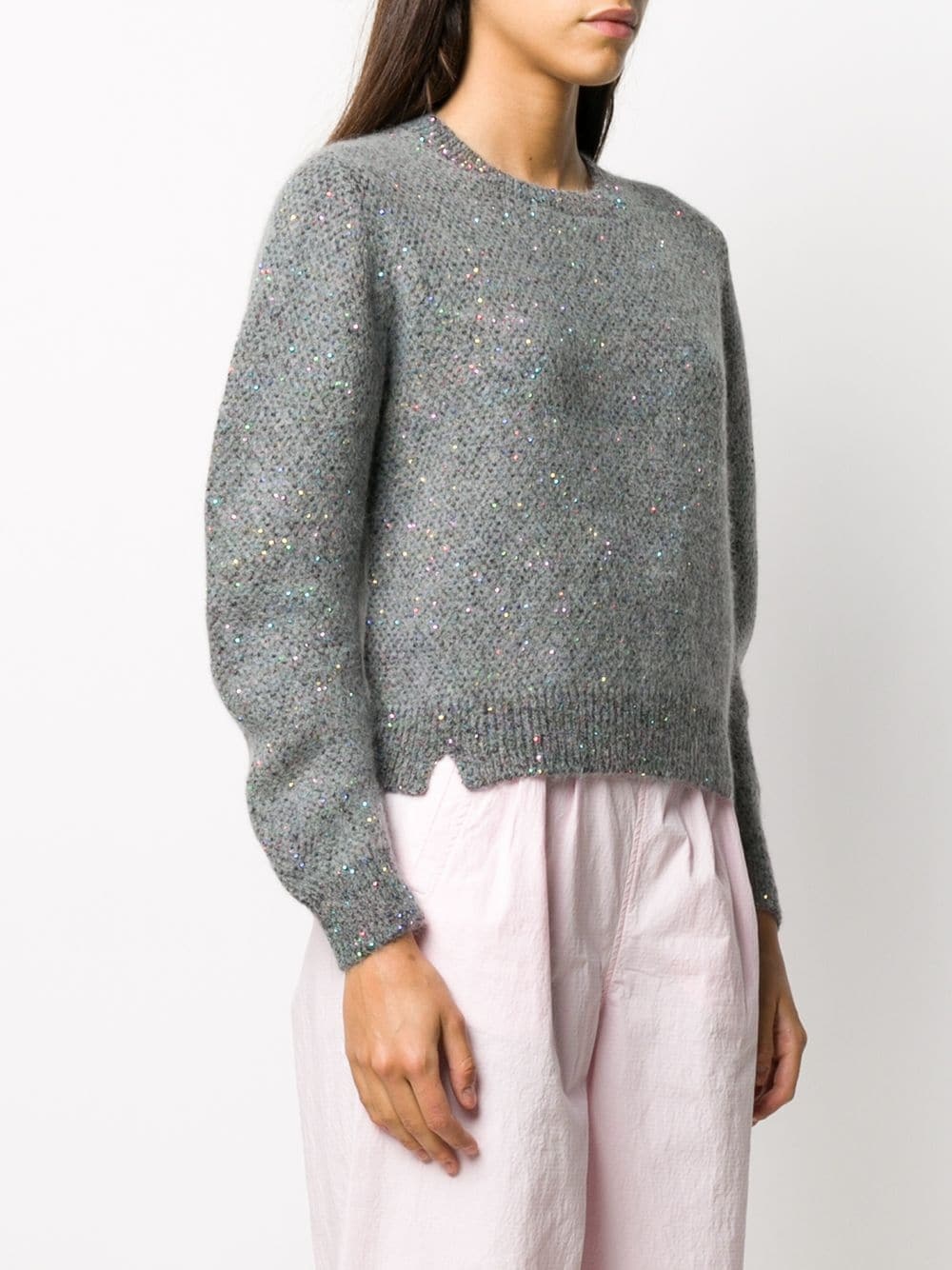 sequin knit sweater - 3