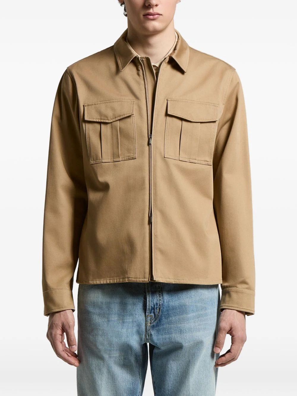 flap pocket jacket - 1