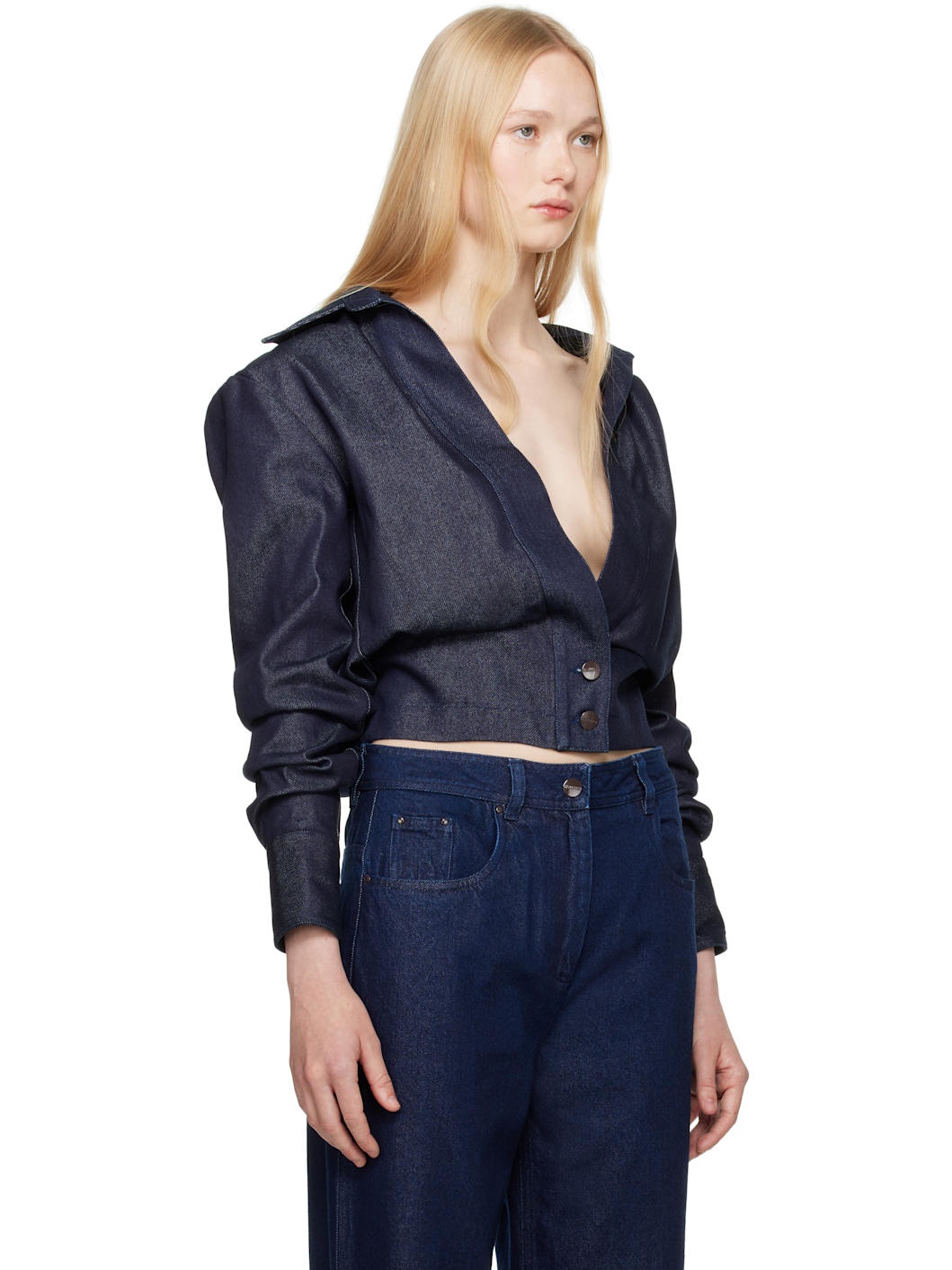 Navy Ada Denim Jacket - 2