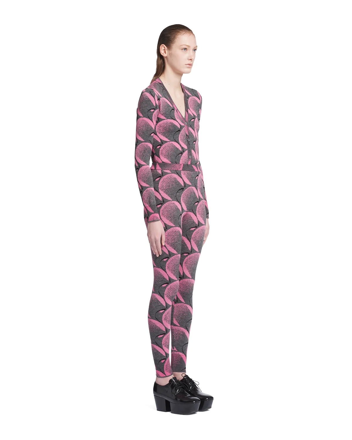 Superfine wool jacquard leggings - 3