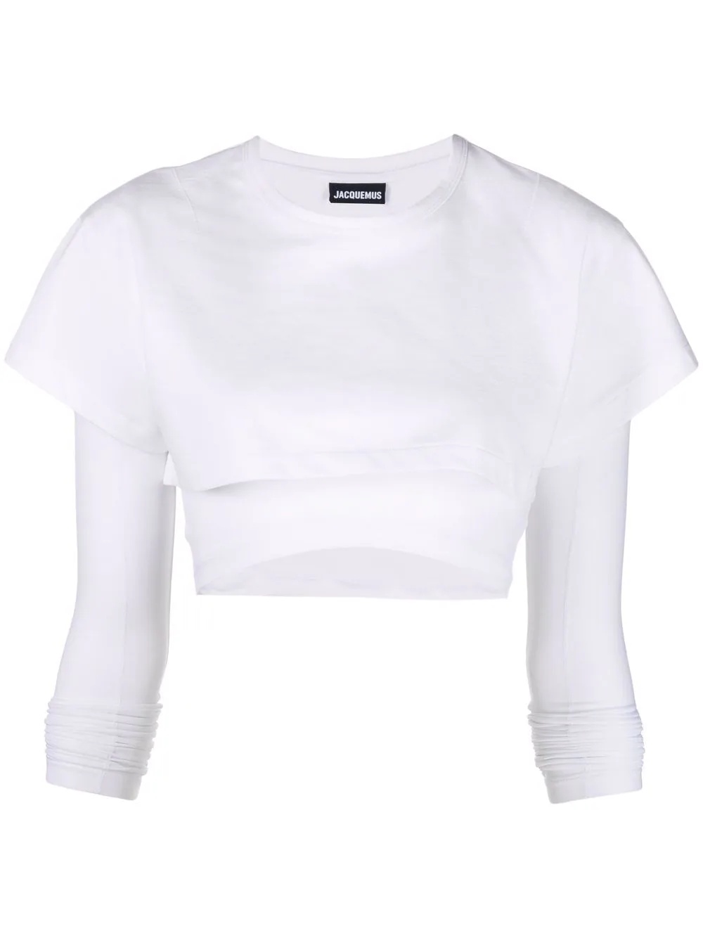 Le Double cropped layered T-shirt - 1
