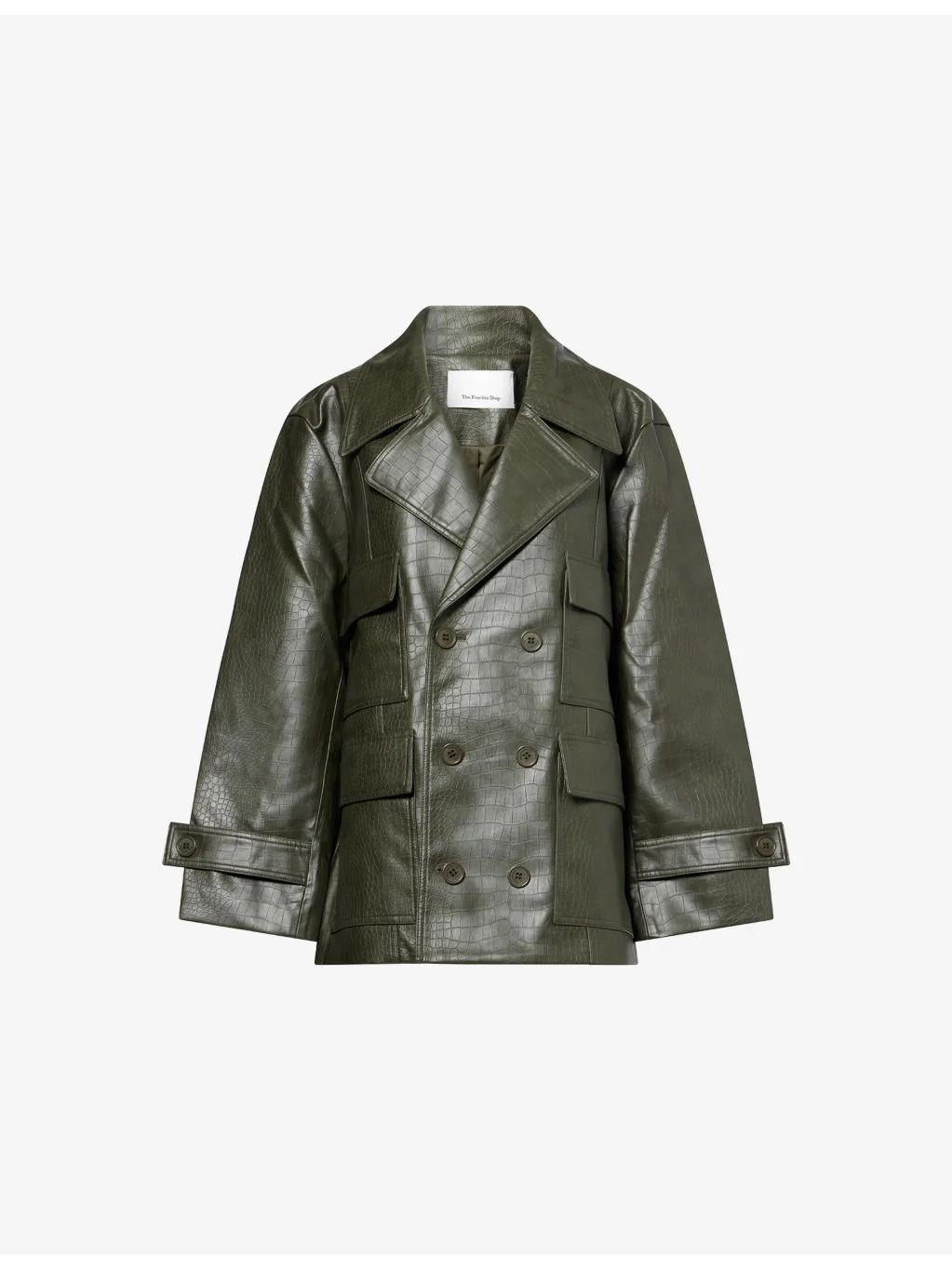 Stanton Croc Faux-Leather Jacket - 1