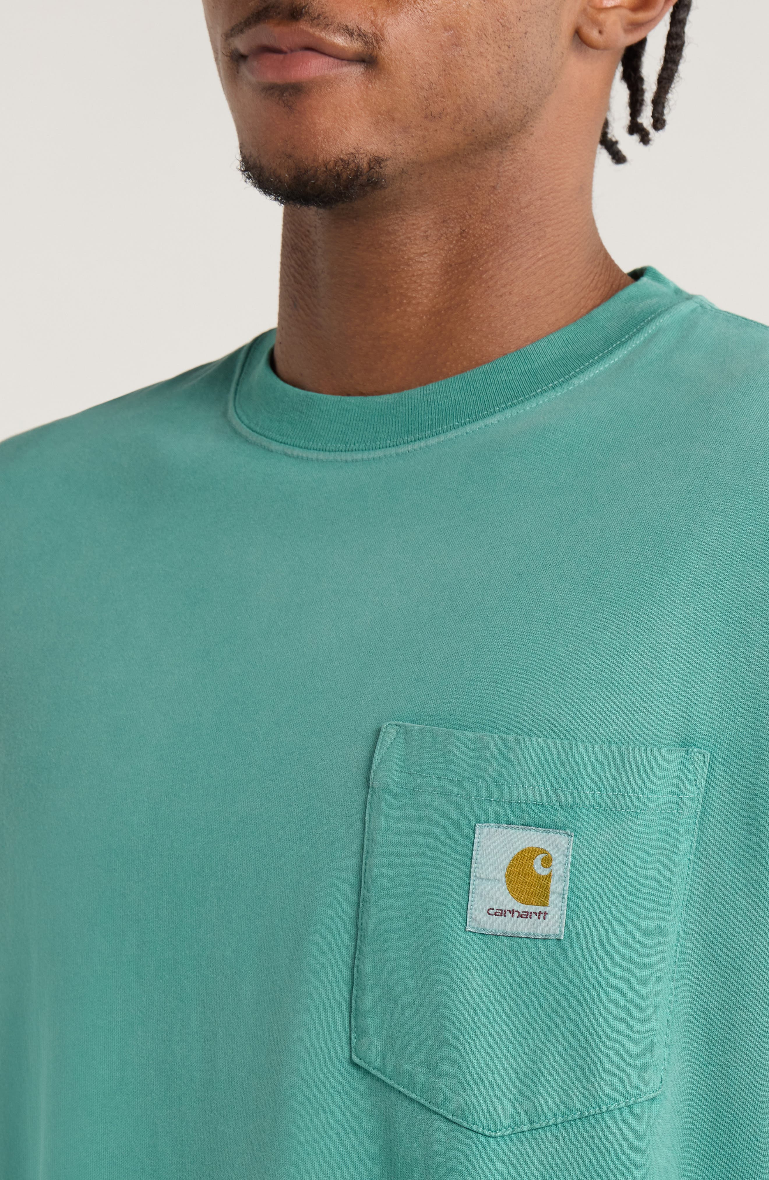 Carhartt Work In Progress Hudson Pocket T-Shirt in Saguaro (Chalk Wash) at Nordstrom - 4