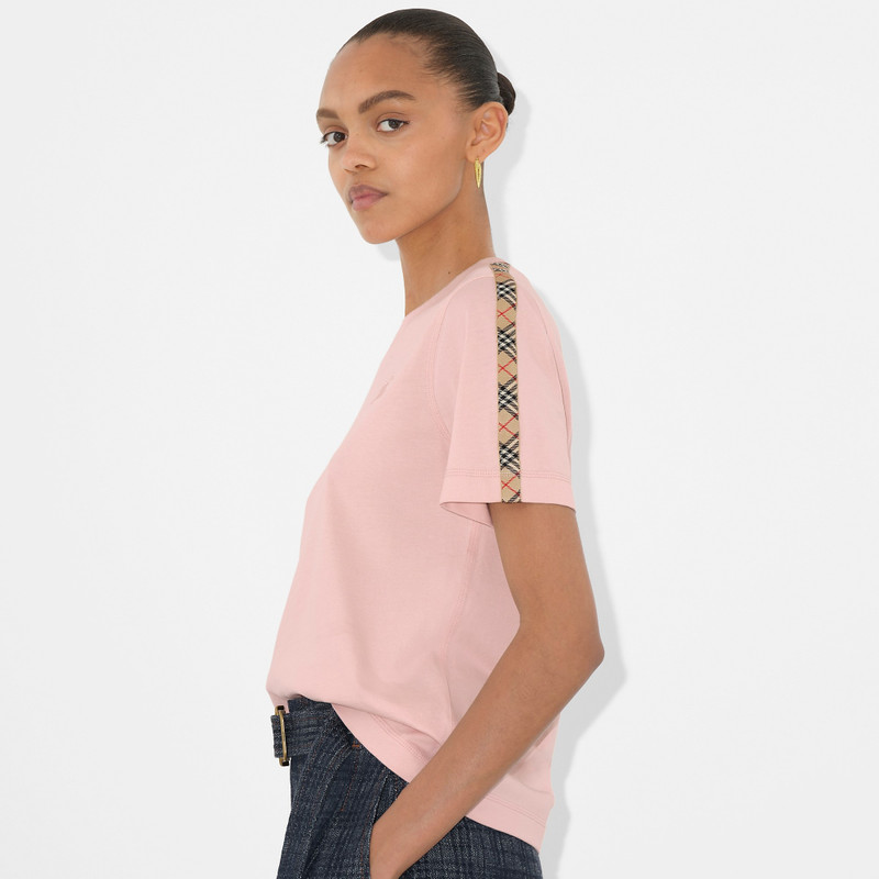 Burberry Check Trim Cotton T-shirt outlook