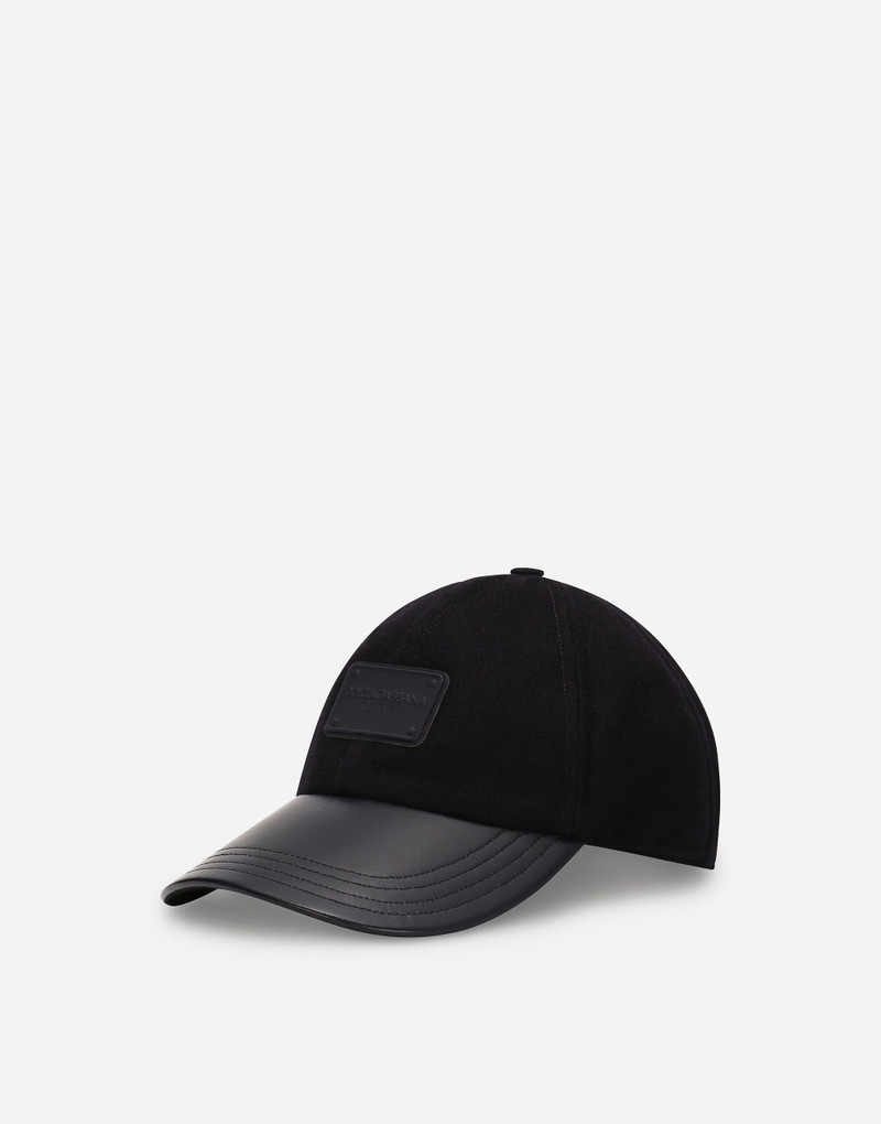 Baseball cap with branded tag 1